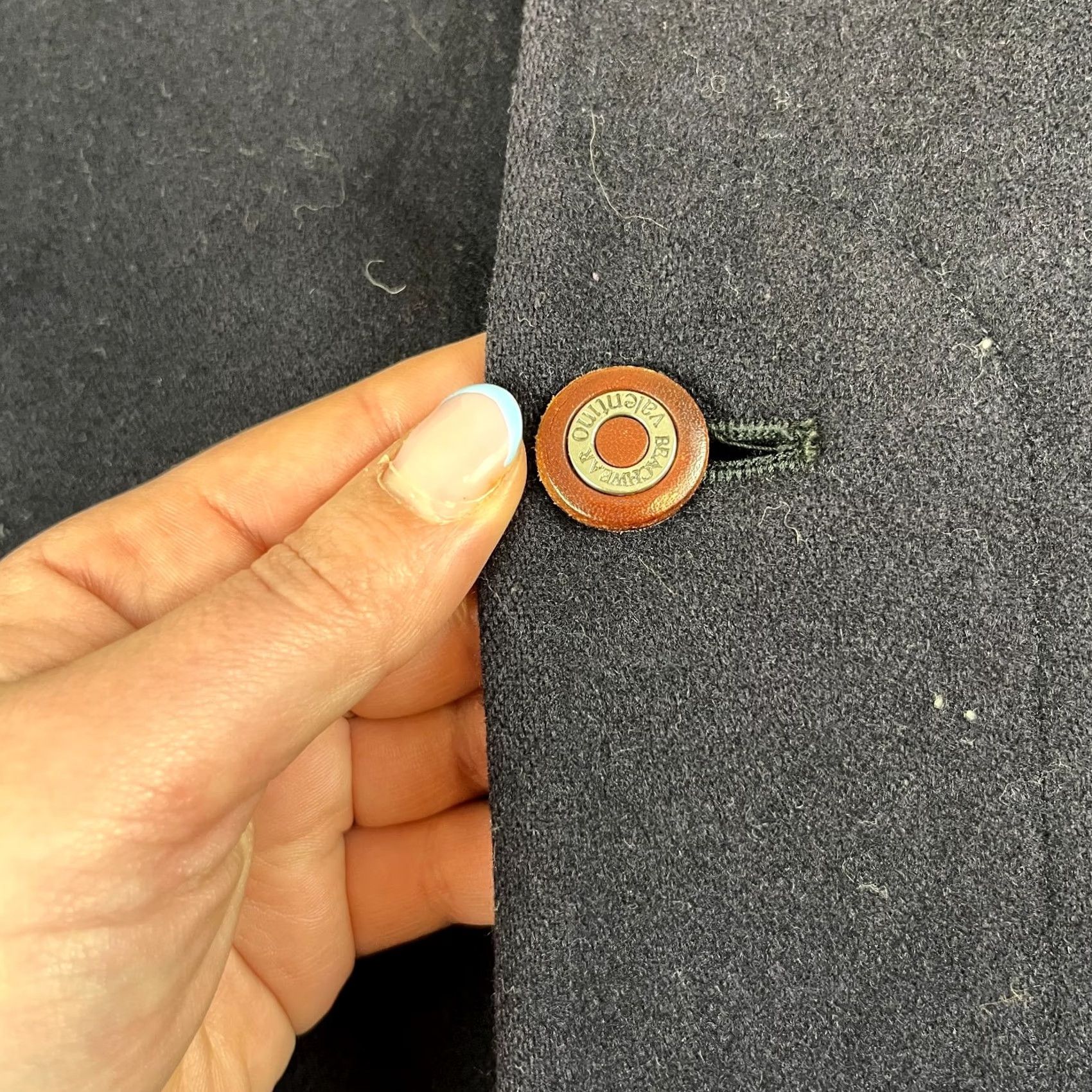 Valentino VINTAGE Valentino Blazer Mens XL Wool Navy Blue Italy Designer Blazer Set Size 46R - 4 Thumbnail