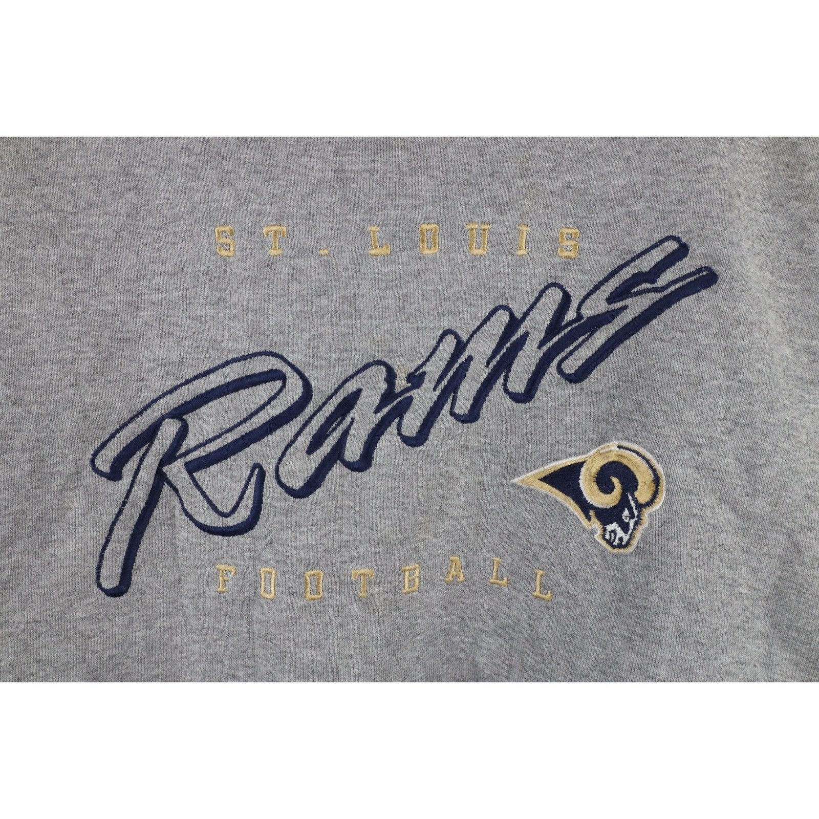 Vintage Vintage 90s Spell Out Script St Louis Rams Sweatshirt Size US XXL / EU 58 / 5 - 4 Thumbnail