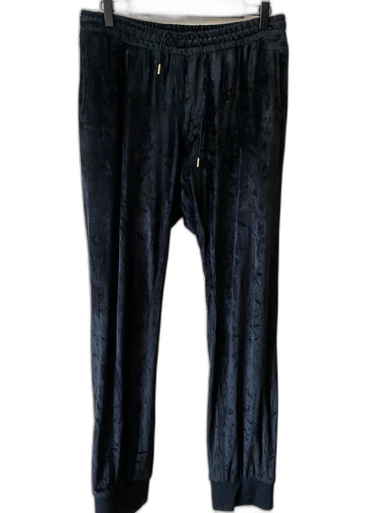 Versace Versace Velvet Joggers with Gold Embroidery Size US 32 / EU 48 - 1 Thumbnail