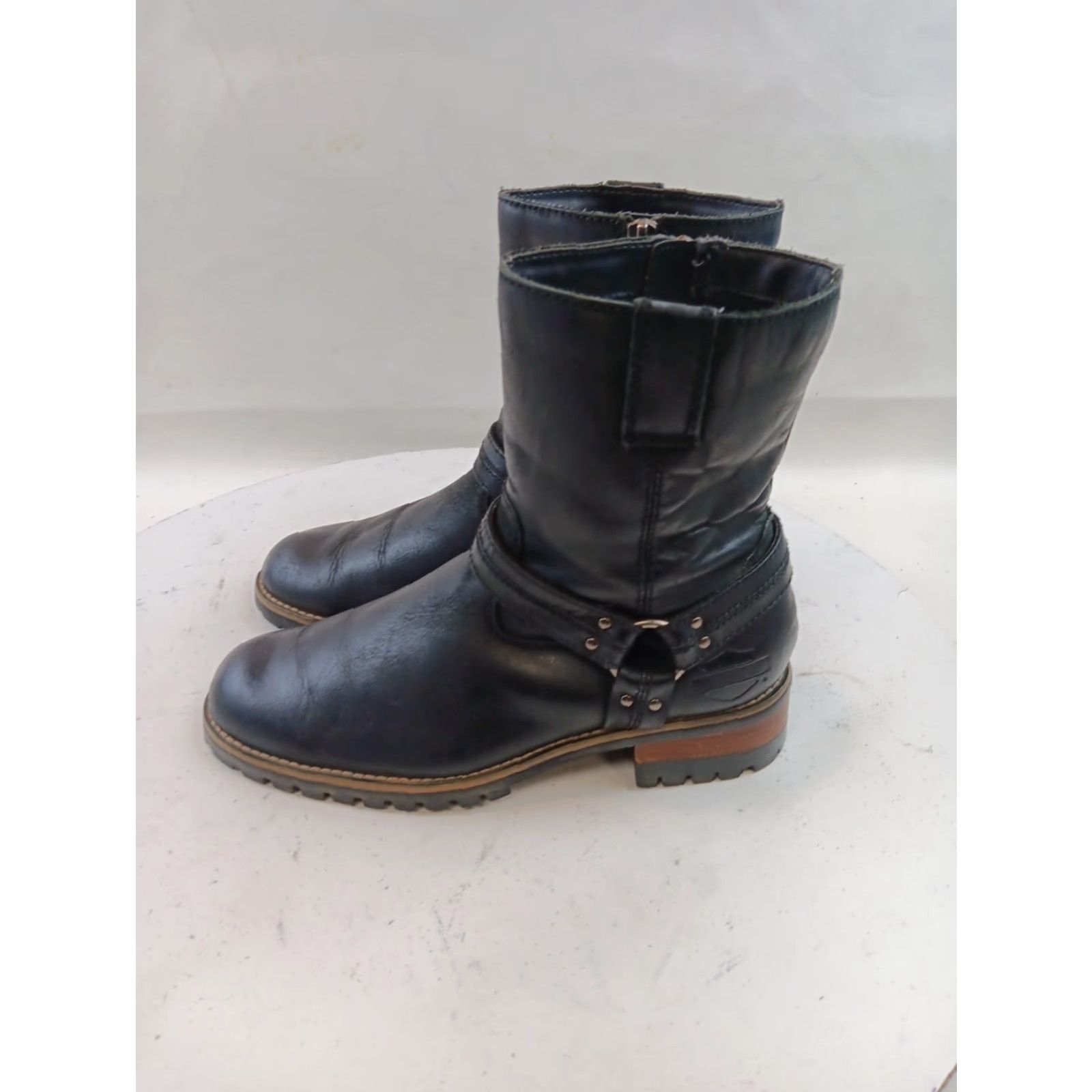 Harley Davidson Harley Davidson Boots Womens 8.5 Black Leather Harness Motorcycle Riding Size US 9 / IT 39 - 6 Thumbnail