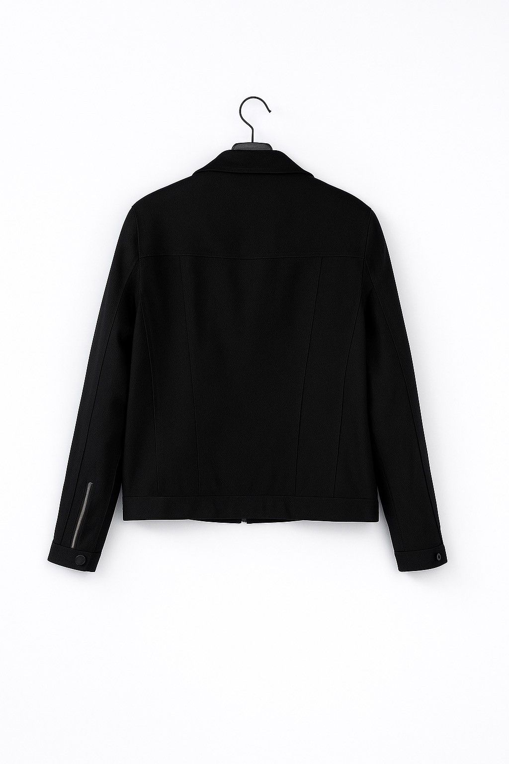 Allsaints AllSaints Spitalfields Wool Biker Jacket – Men’s Black Moto Size US XL / EU 56 / 4 - 2 Thumbnail