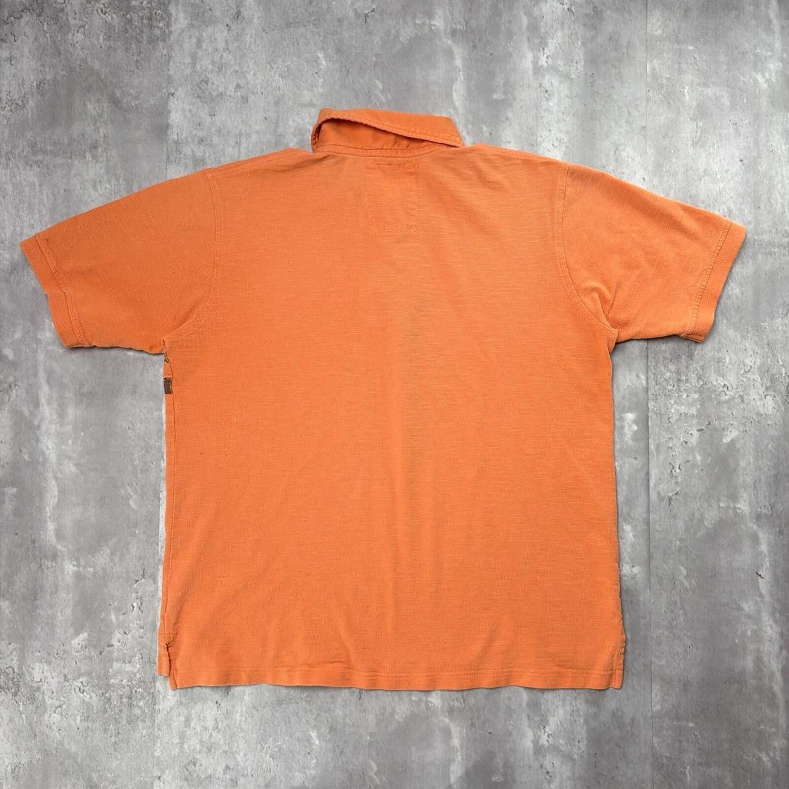 U.S. Polo Assn. Y2K Orange U.S. Polo Assn Grunge Striped Skater Polo Shirt Size US L / EU 52-54 / 3 - 7 Thumbnail
