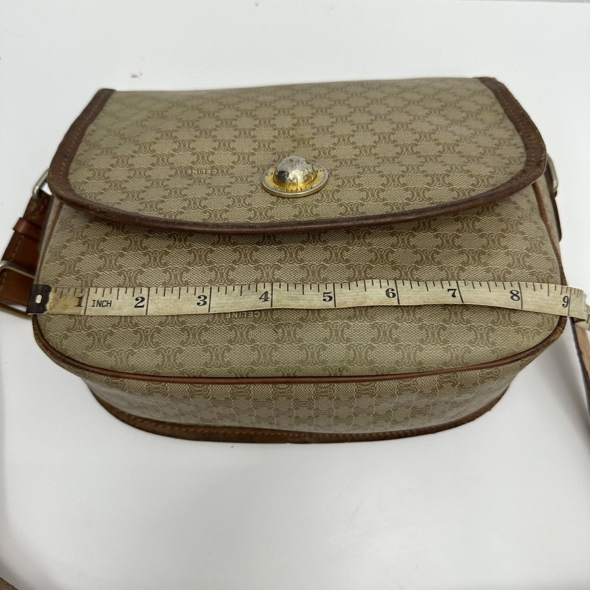 Celine ‼️YES‼️ AUTHENTIC CELINE MACADAM SHOULDER SHOULDER BAG Size ONE SIZE - 16 Thumbnail