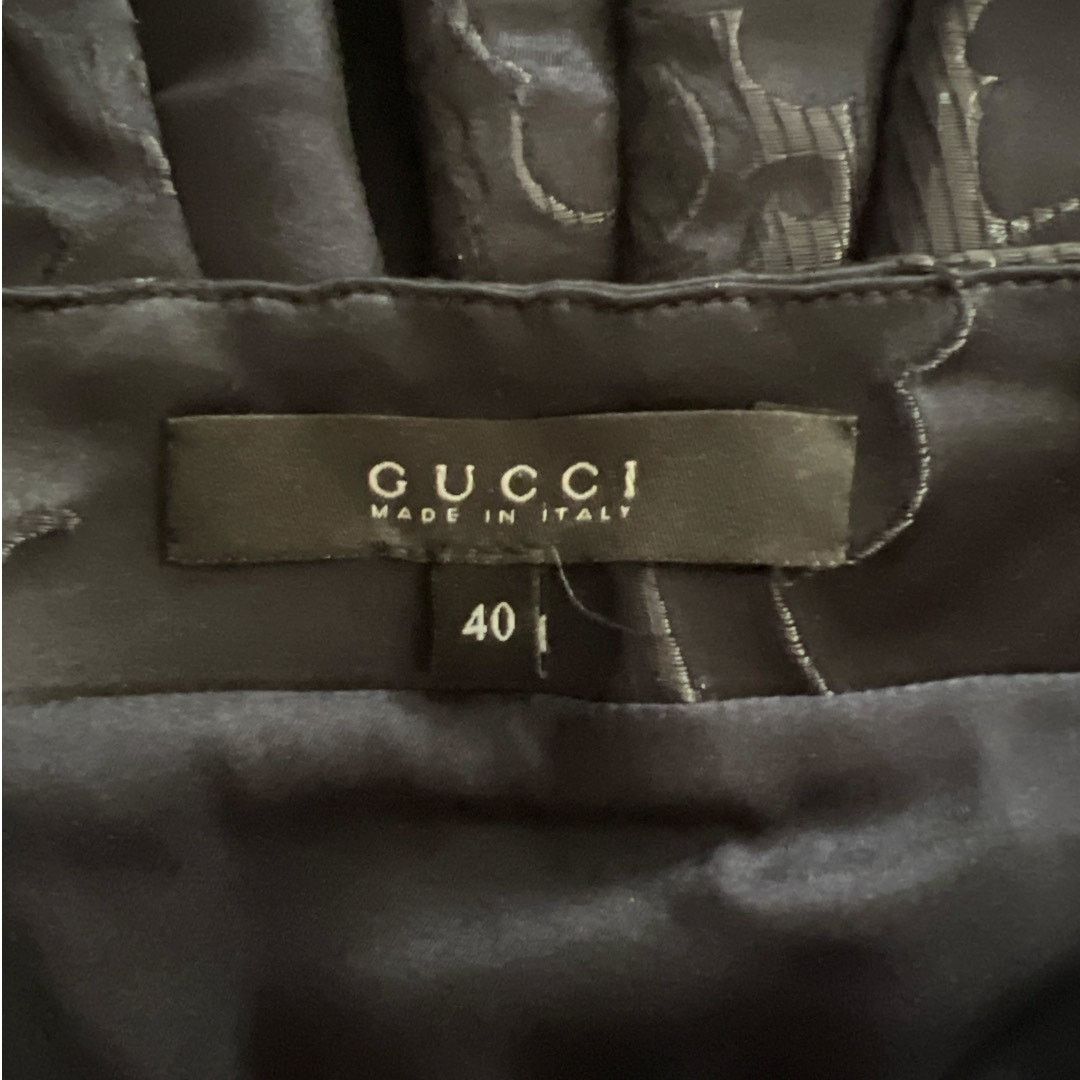 Gucci GUCCI Vintage Navy Knee-Length Skirt, S/US4/IT40 SRP: $1000 Size 27" / US 4 / IT 40 - 3 Thumbnail