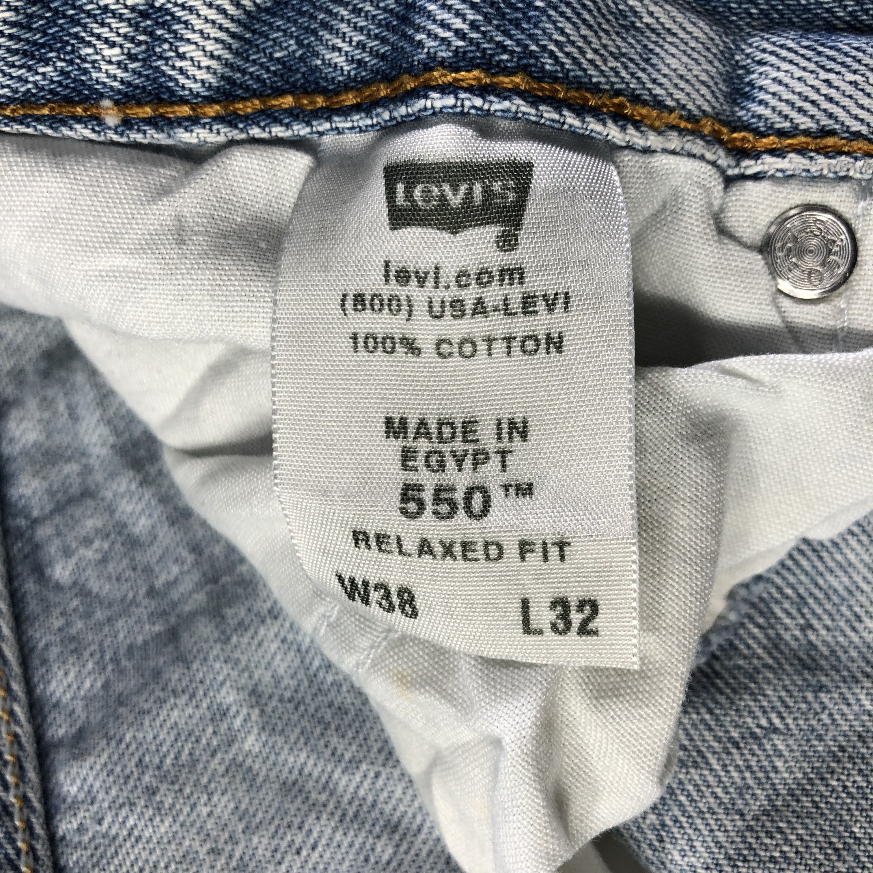 Levi's Vintage Light Wash Levis 550 Jeans-J3254 Size US 39 - 12 Thumbnail