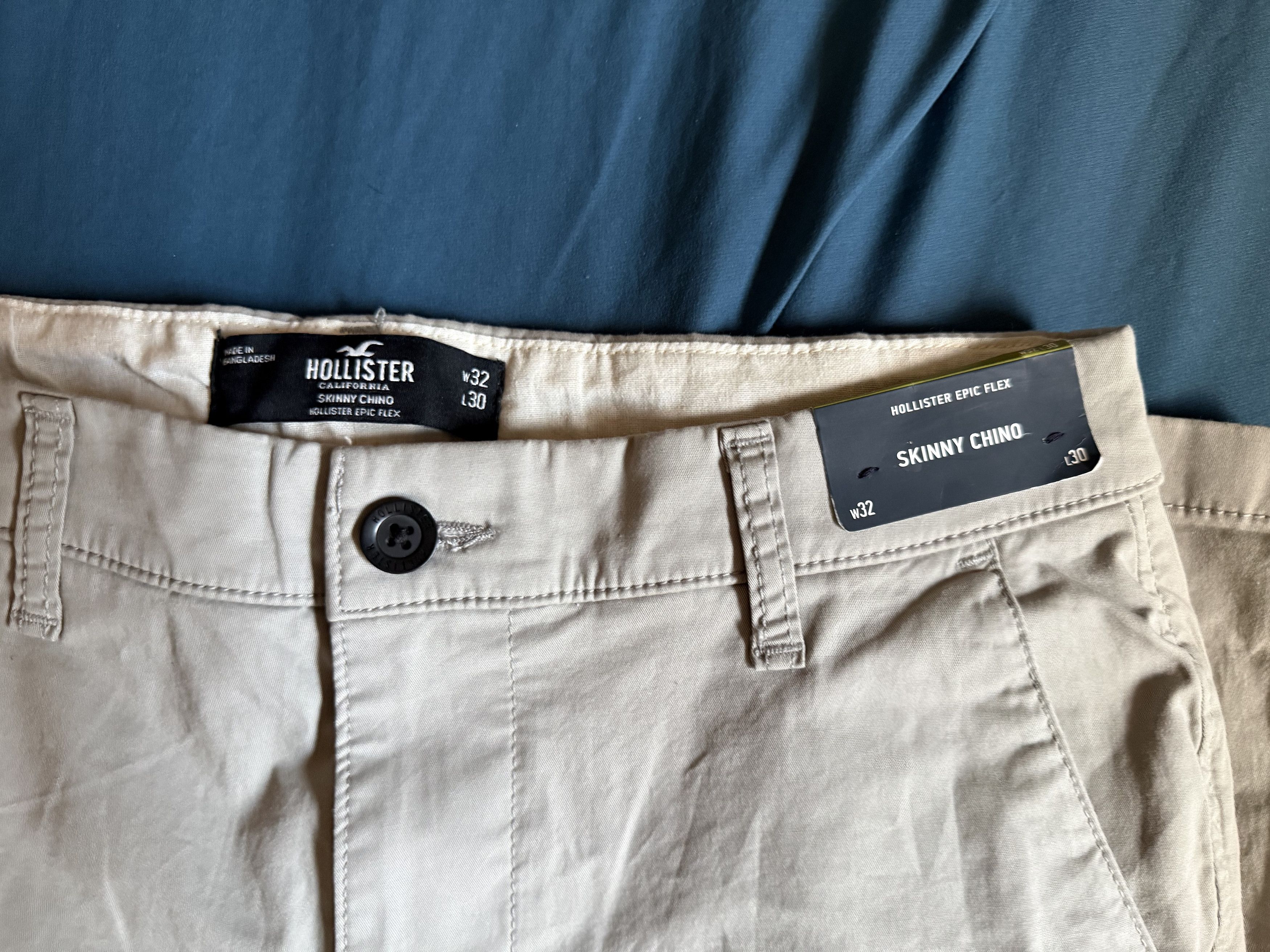 Hollister Hollister Skinny Chino Pants Epic Flex Stretch 32x30 (GREY) Size US 32 / EU 48 - 1 Thumbnail