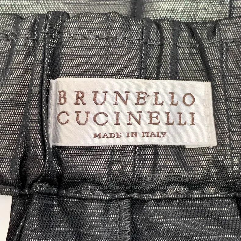 Brunello Cucinelli Brunello Cucinelli Black drawstring casual pleated half-sk Size 27" / US 4 / IT 40 - 5 Thumbnail