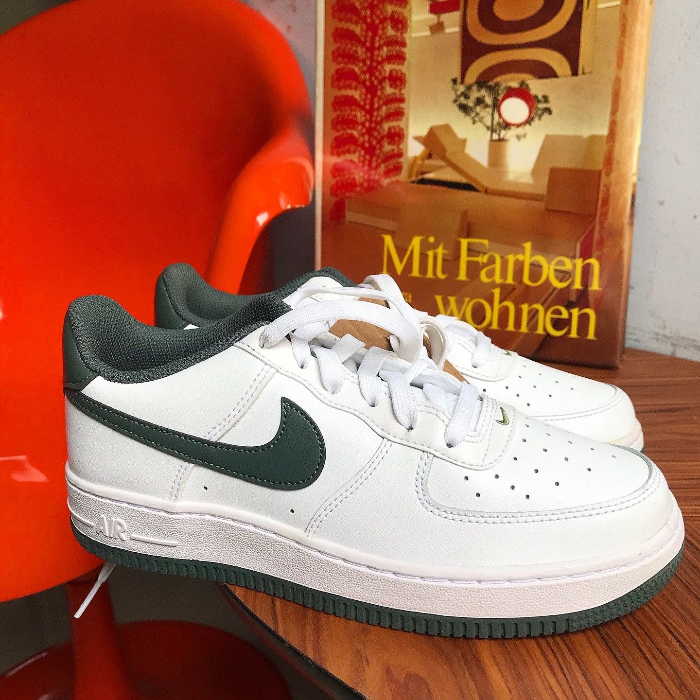 Nike Nike Air Force 1 Green Union Size 5uk 38 eur 24 Size US 5.5 / EU 38 - 1 Thumbnail