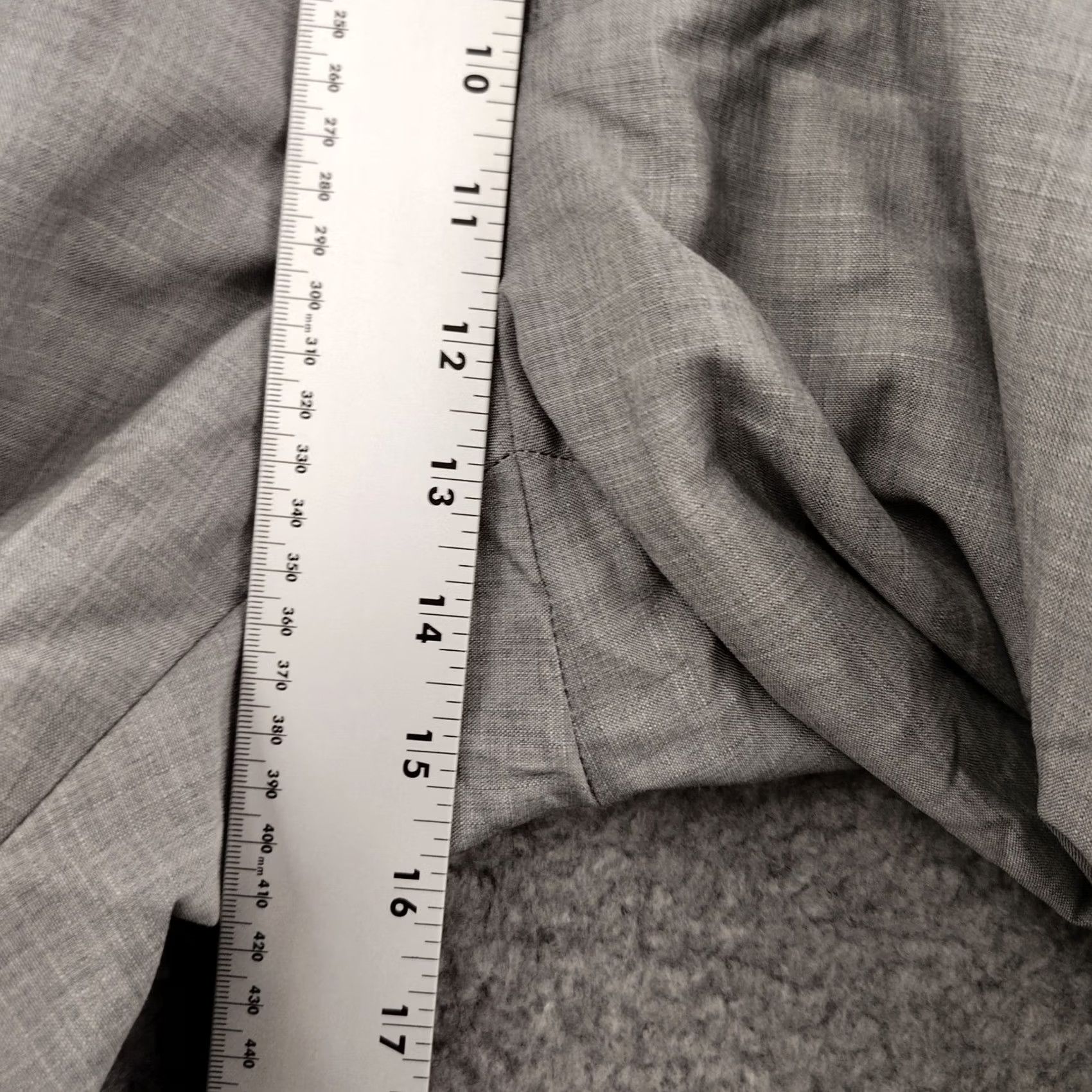 Jos A Bank Pants Mens 48x28 Grey Wool Dress Trousers Reserve Marzotto Italy Euc in Gray, Men's (Size 32) — image 4 of 6