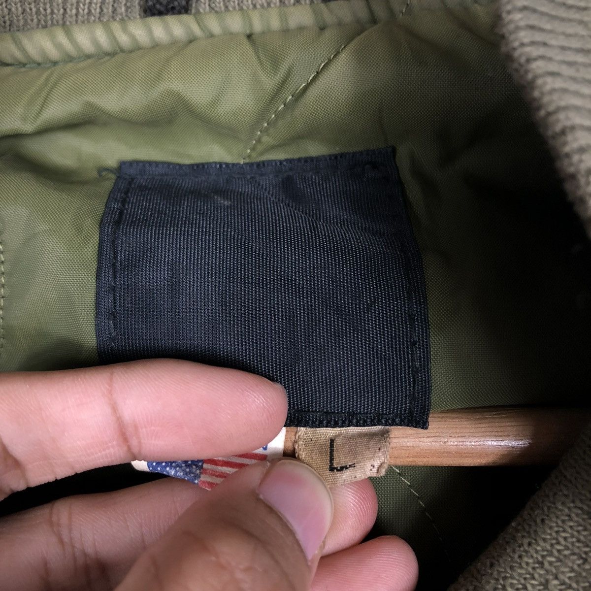 Vintage 🔥VINTAGE 60’s FLY BOMBER JACKET MILITARY MADE IN USA Size US L / EU 52-54 / 3 - 19 Thumbnail