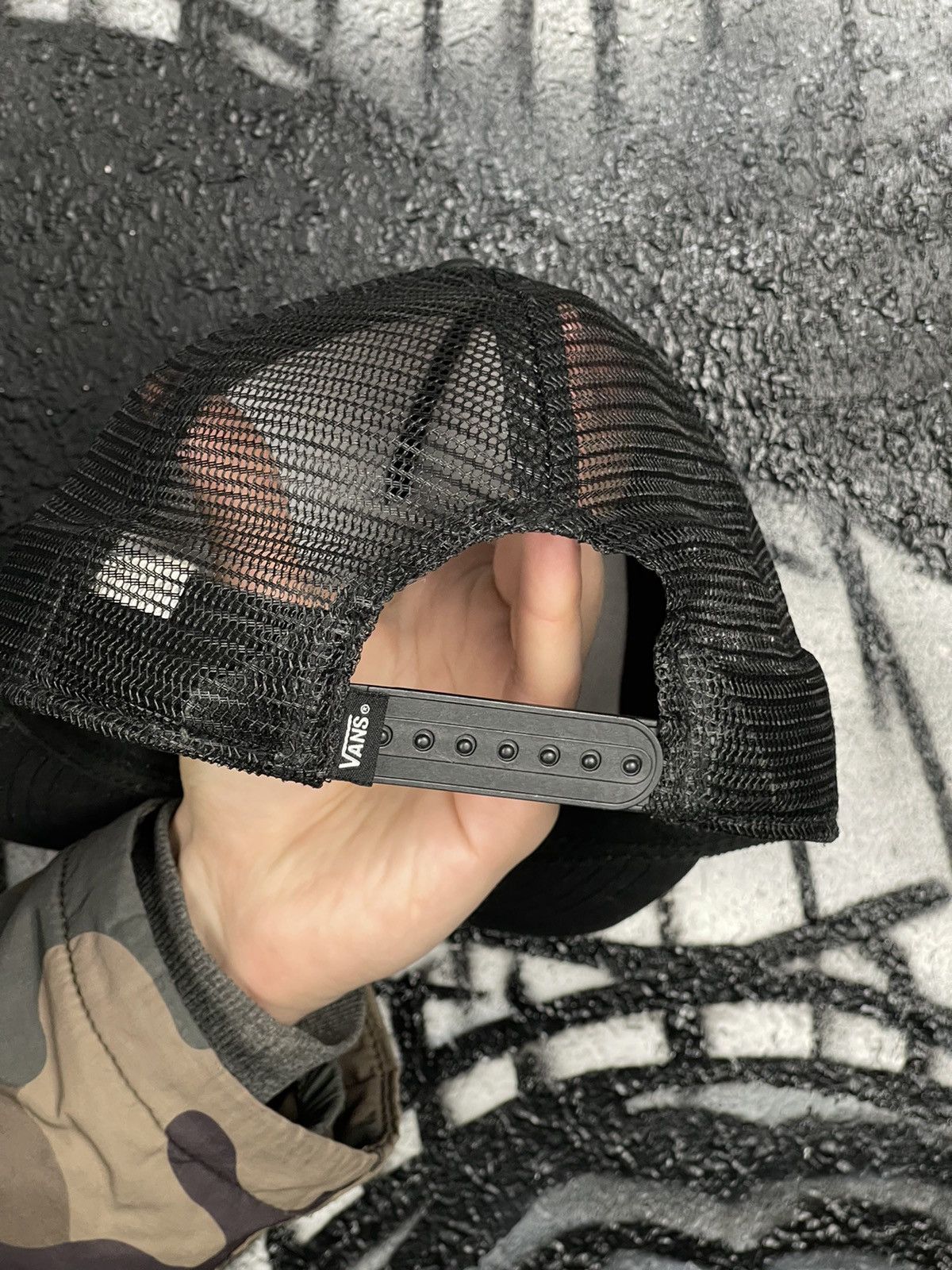 Thrasher Thrasher x Vans Y2K Fire Logo Skateboarding Trucker Cap Size ONE SIZE - 5 Thumbnail