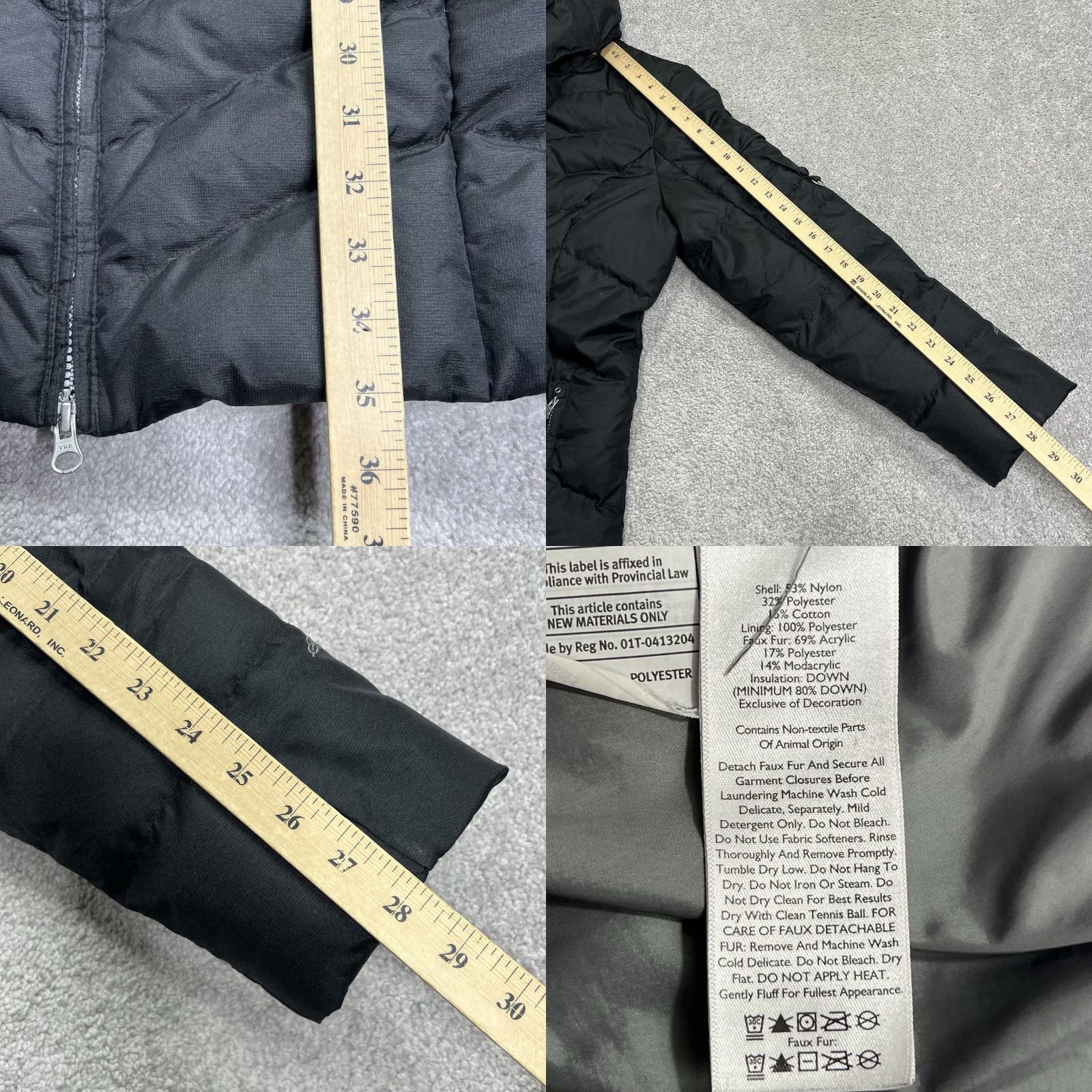 Eddie Bauer Eddie Bauer Parka Long Jacket Womens L Black Down Full Zip Faux Fur Removable Hood Insulated Parka Size L / US 10 / IT 46 - 9 Thumbnail