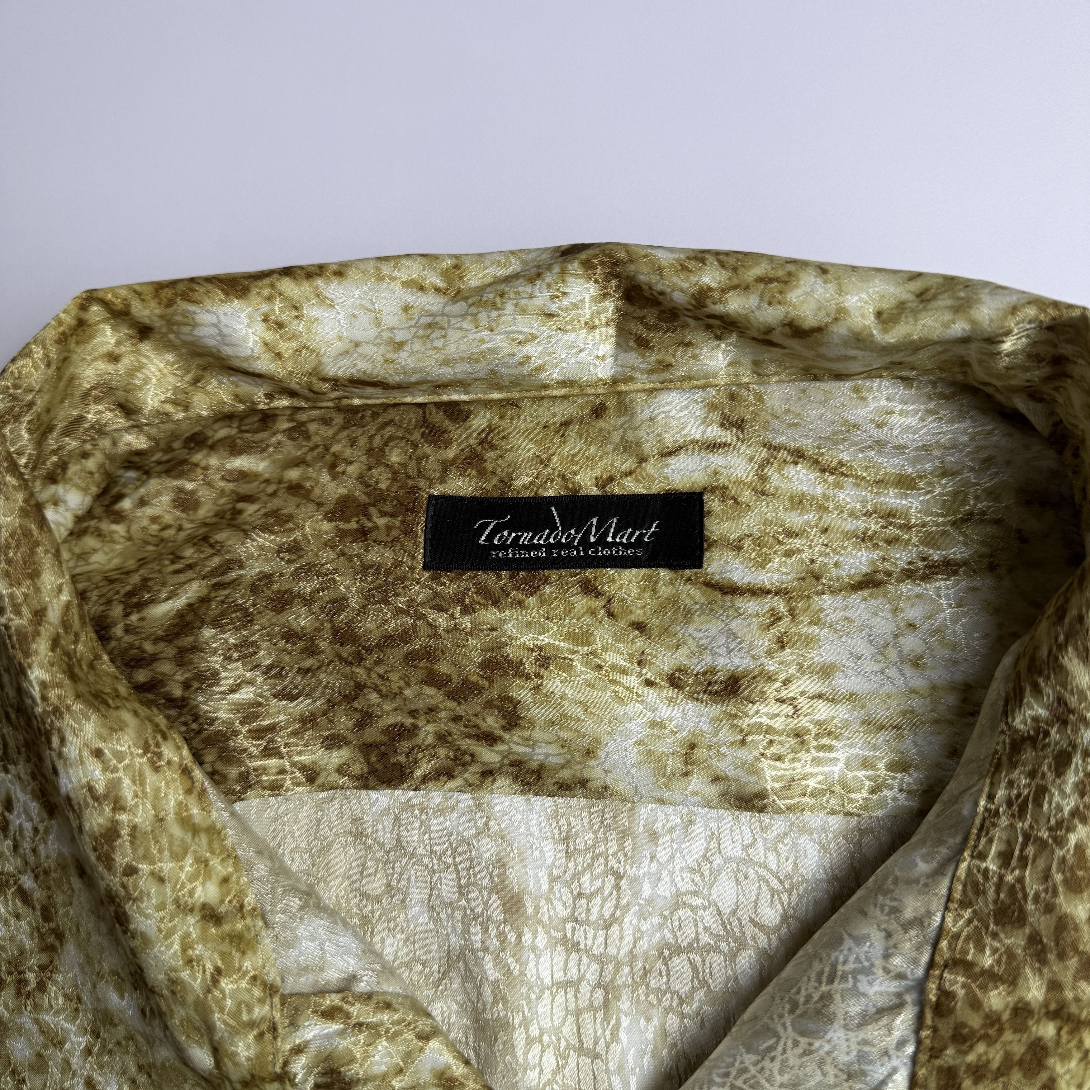 Tornado Mart tornado Mart Japanese Brand Abstract Reptile Print Shirt Size US M / EU 48-50 / 2 - 5 Thumbnail