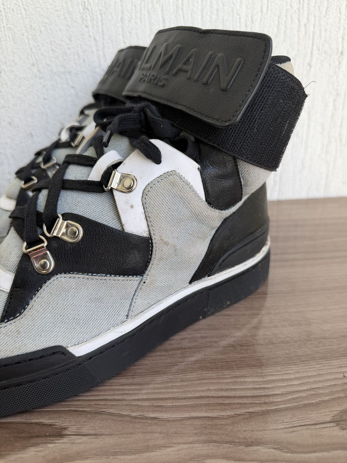 Balmain Denim Balmain log Sneaker Size US 6.5 / EU 39-40 - 13 Thumbnail