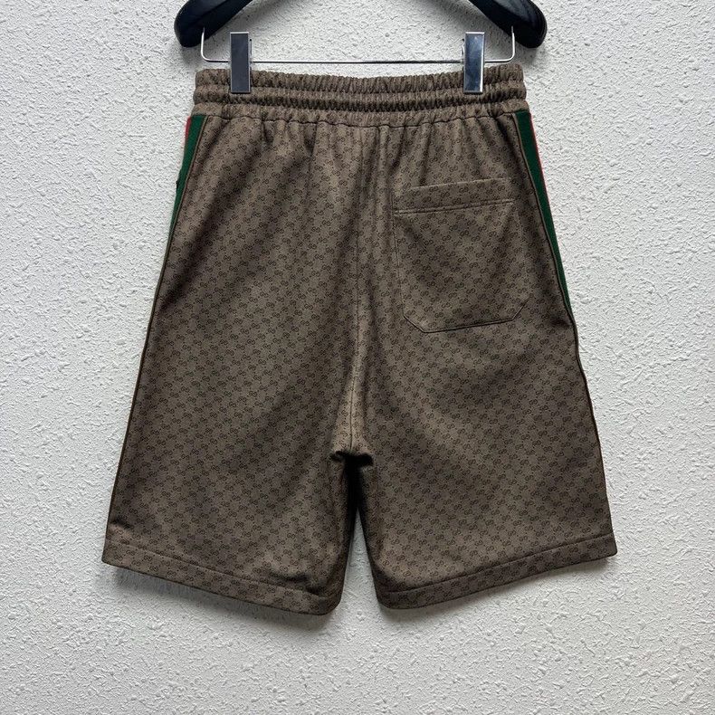Gucci Gucci Size XS Full logo red and green striped casual short Size US 29 - 2 Thumbnail