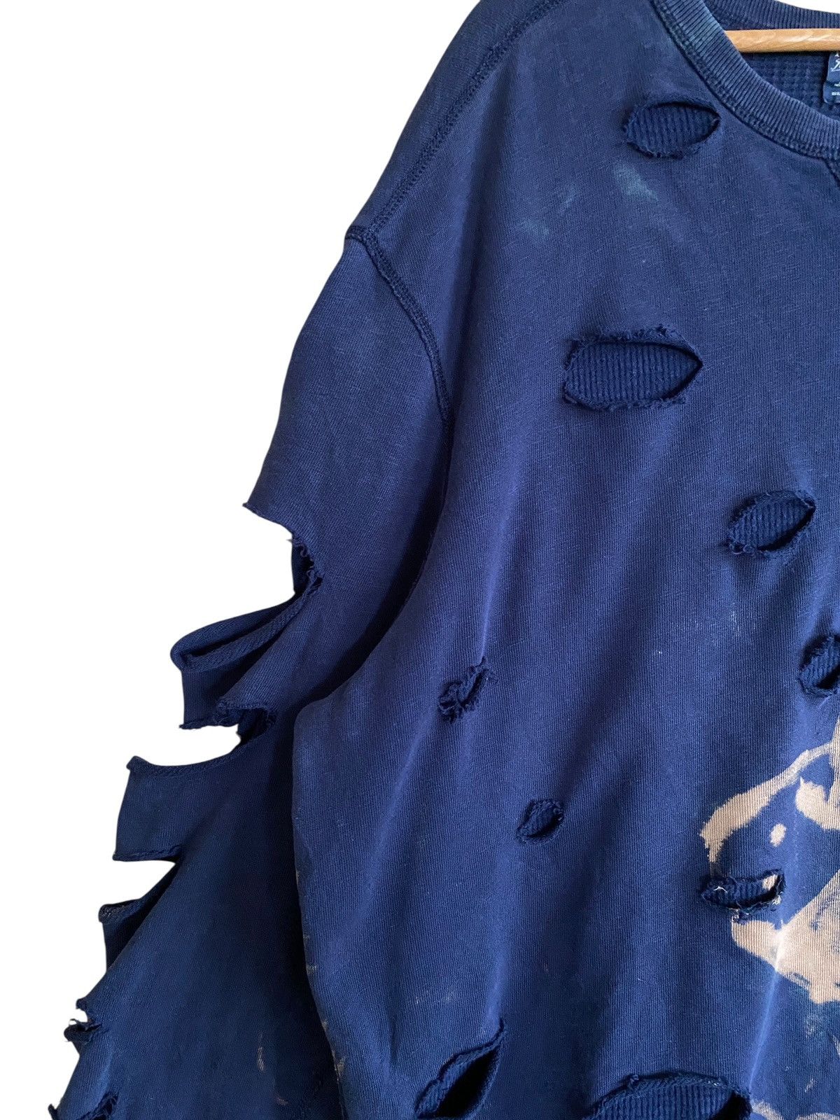 Polo Ralph Lauren Vintage Polo Ralph Lauren Bleach Distressed Sweatshirt 2000s Size US XXL / EU 58 / 5 - 7 Thumbnail