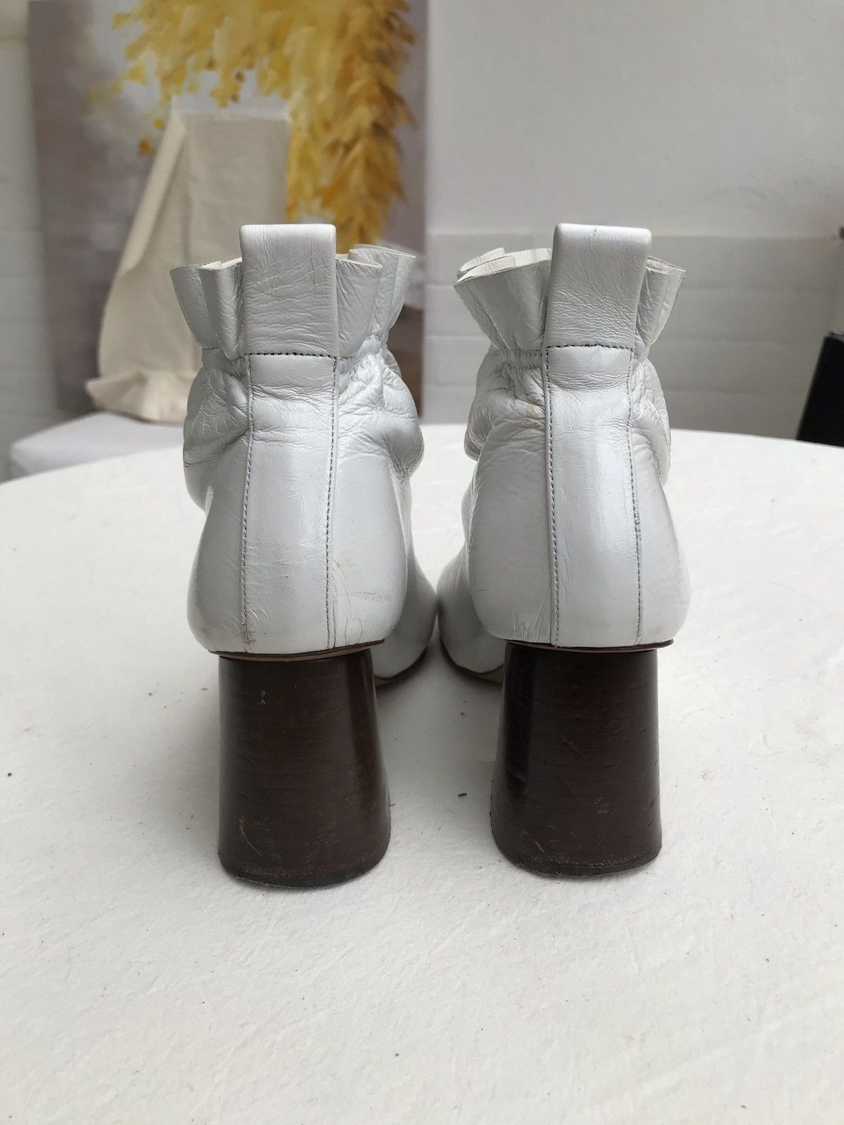 Celine Céline by Phoebe Philo Sock patent ankle boots heels Size US 7.5 / IT 37.5 - 4 Thumbnail