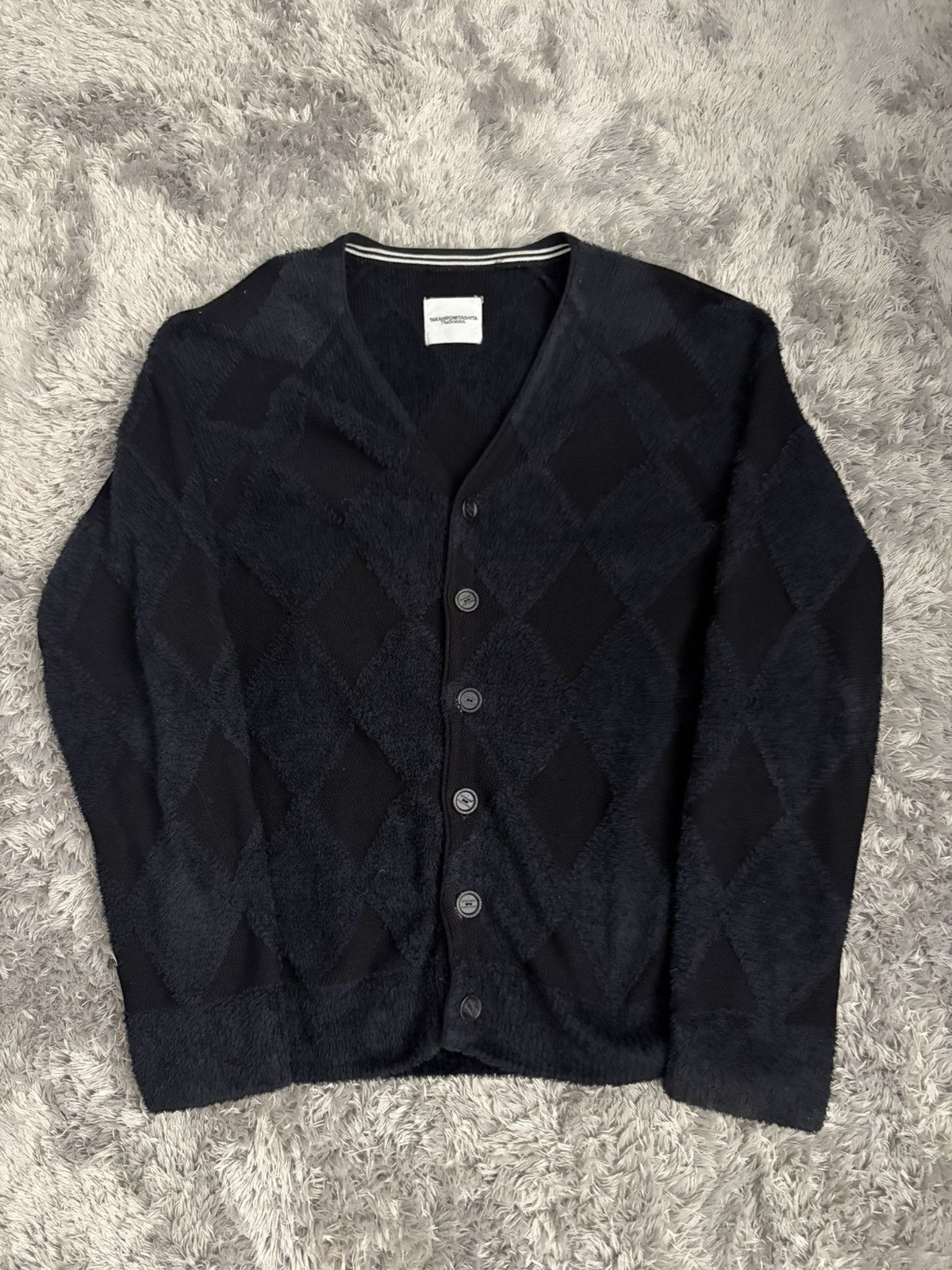 THESOLOIST ARGYLE CARDIGAN