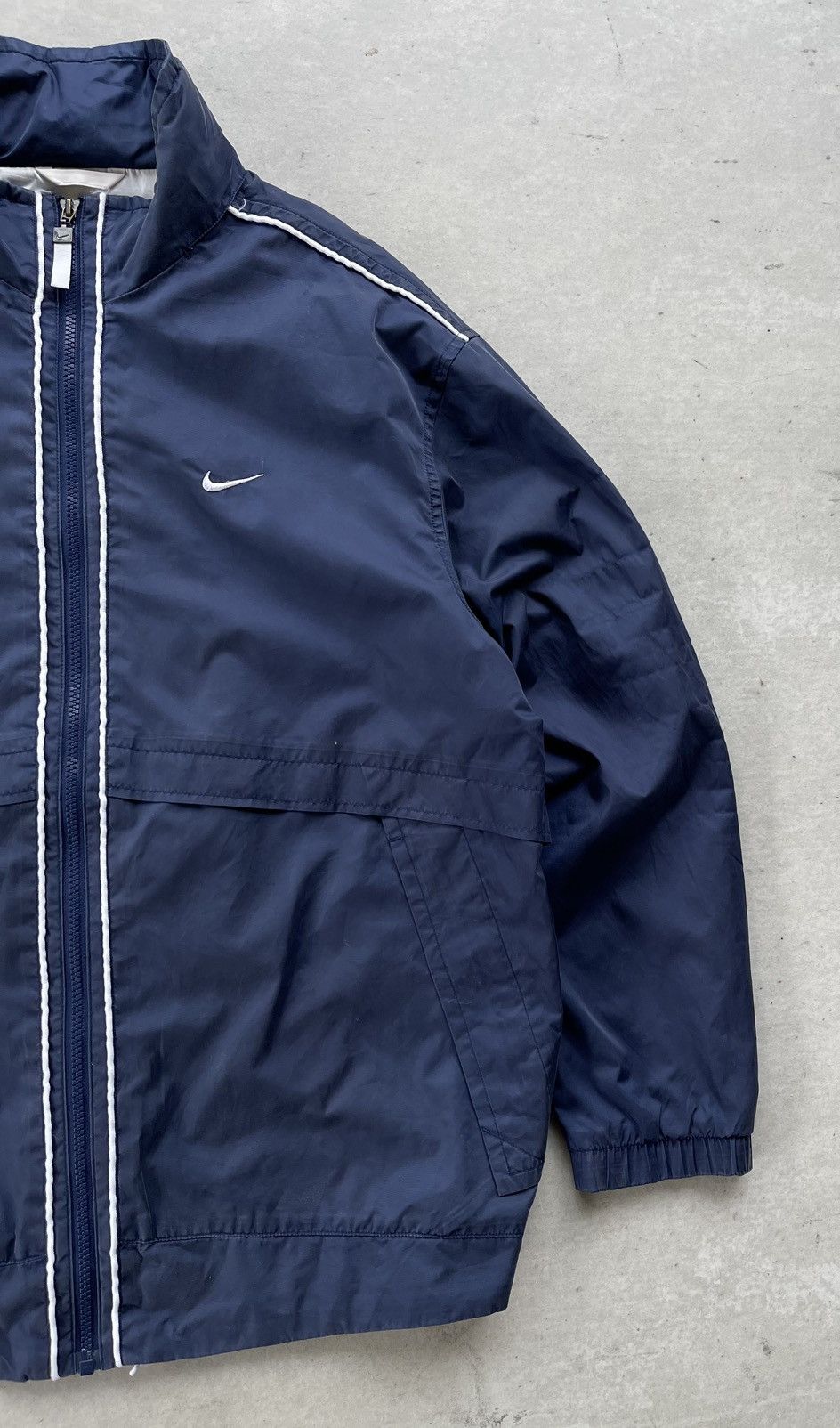 Nike 🔥Vintage 90s Nike Men's Windbreaker Hood Jacket Size US L / EU 52-54 / 3 - 4 Thumbnail