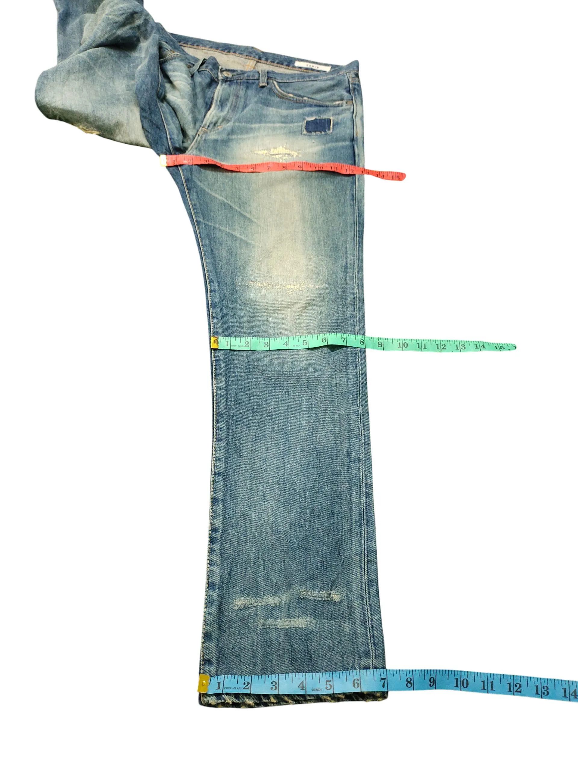Kapital Vintage 90s Edwin 503TP Boro Patchwork Distress Denim Jeans Size US 34 / EU 50 - 9 Thumbnail