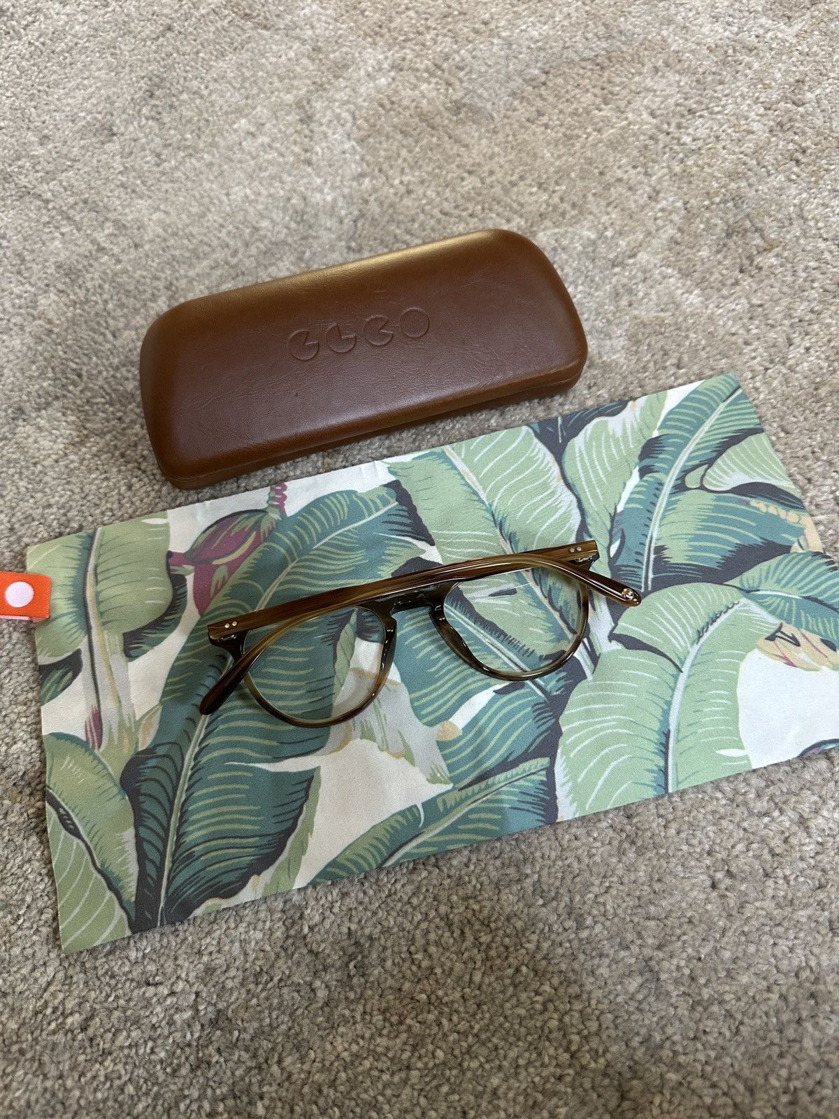 Garrett Leight Alice Bio Blonde Tortoise Glasses Size ONE SIZE - 3 Thumbnail