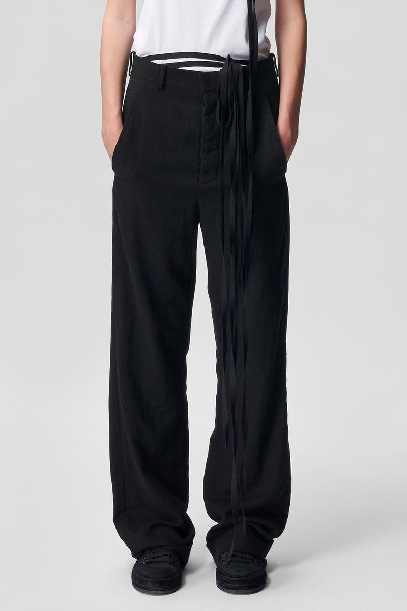 Ann Demeulemeester Belinda Wide Leg Pants Size 26" / US 2 / IT 38 - 11 Thumbnail