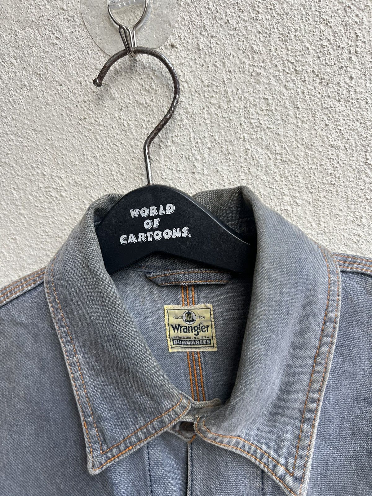 Vintage Vintage 90s Wrangler Blue Bell Muddy Denim Chore Jacket Size US M / EU 48-50 / 2 - 7 Thumbnail