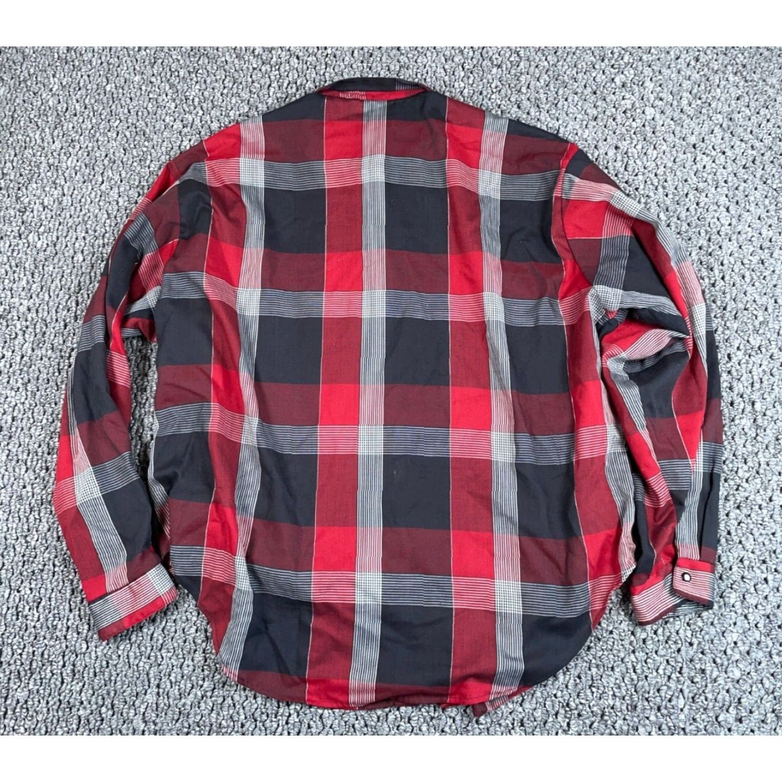 Vintage Vintage VTG Ranch Town Western Shirt Women’s XL Red Black Plaid Check USA Made Cowboy Size XL / US 12-14 / IT 48-50 - 2 Thumbnail
