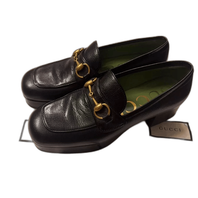 Gucci Gucci Black High Heels Size 37.5-yf Size US 7 / IT 37 - 1 Thumbnail