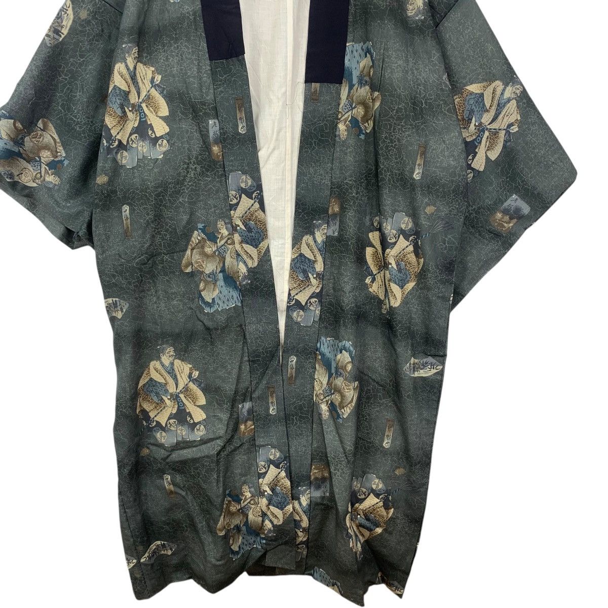 Vintage Vintage 70s KIMONO JAPAN GEISHA Samurai AOP Sukajan Coat Size L / US 10 / IT 46 - 4 Thumbnail