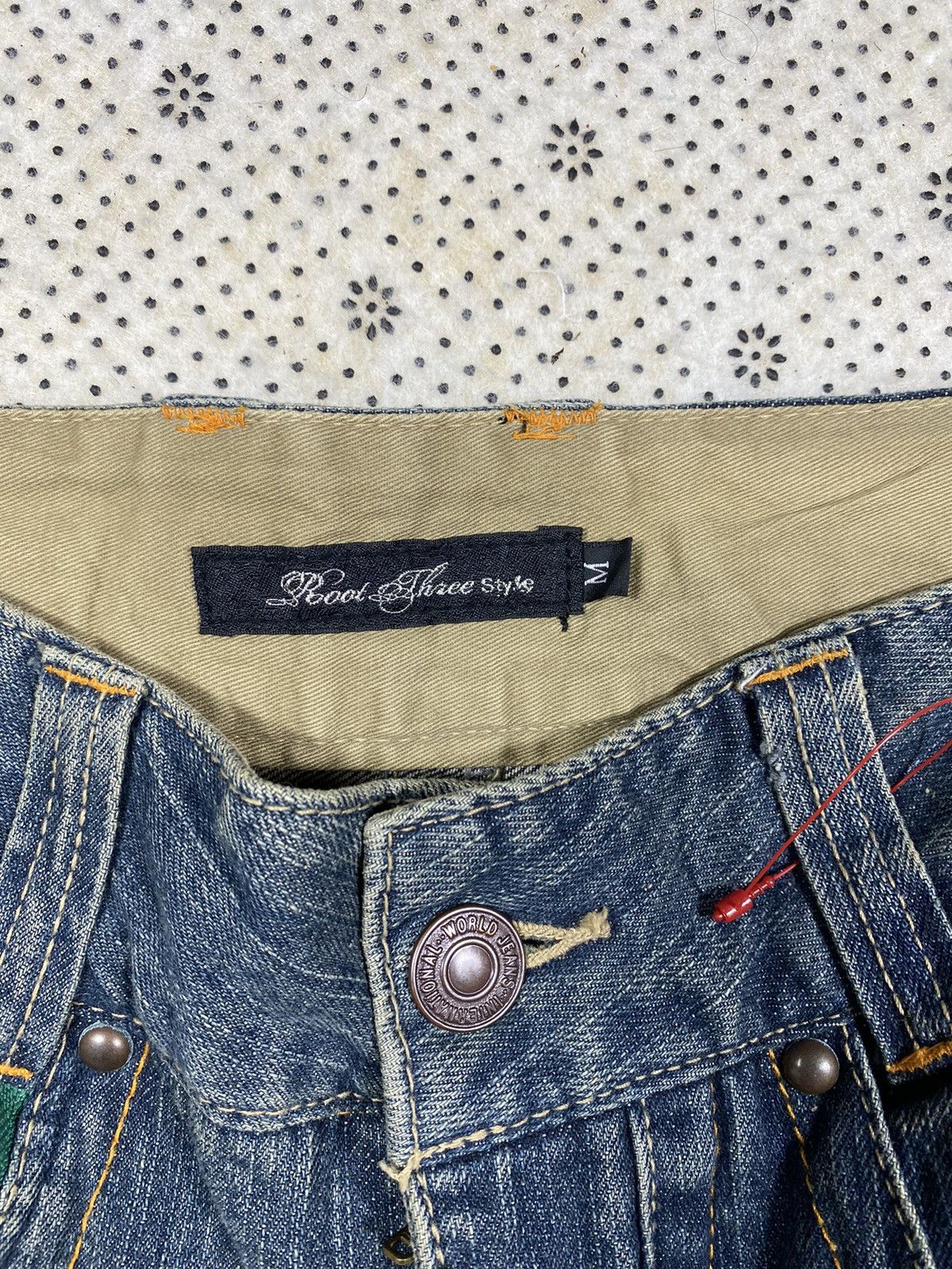 Hysteric Glamour × PPFM × Roots Extremely Patina Look Denim ByRoot Three Style Size US 32 / EU 48 - 6 Thumbnail