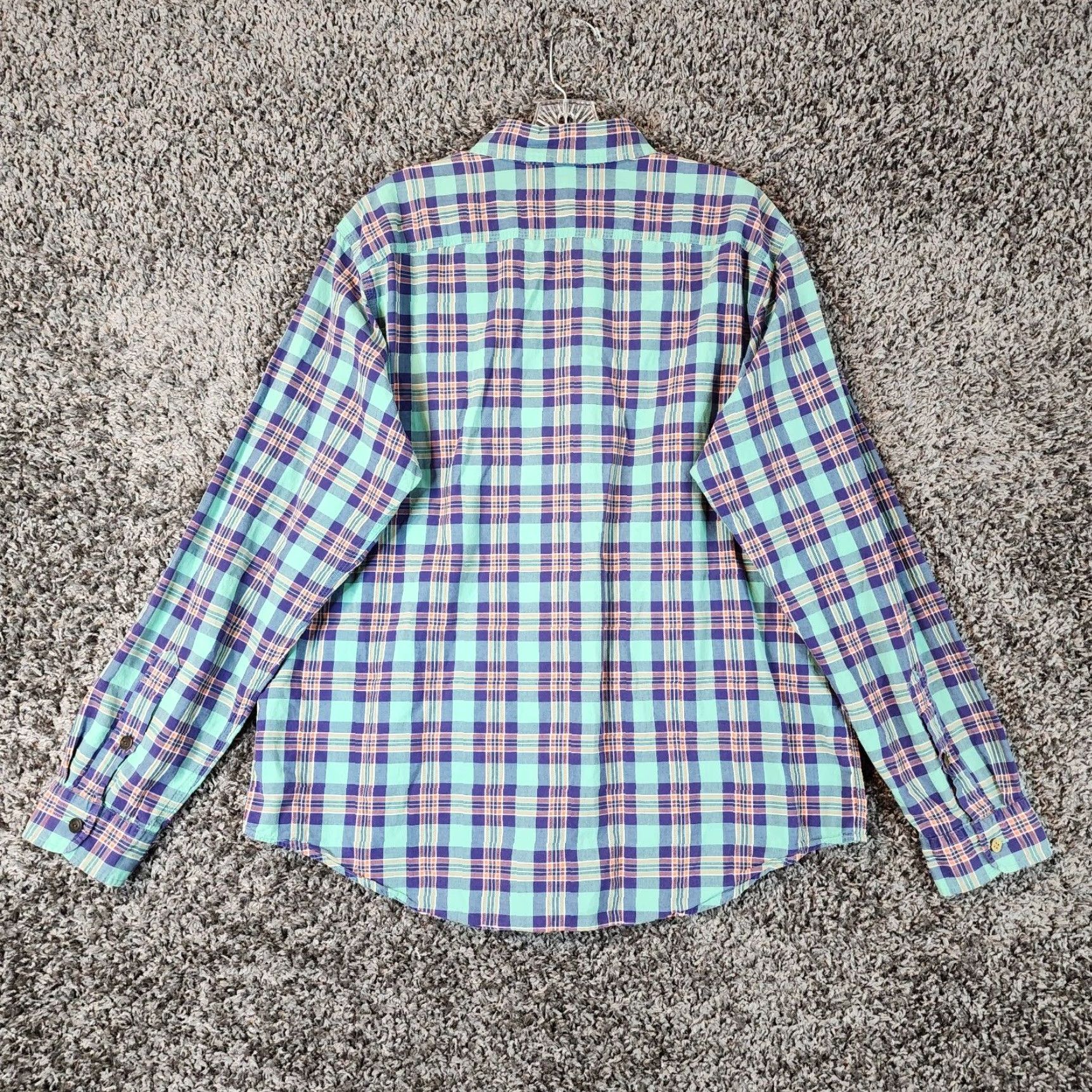 Polo Ralph Lauren Polo Ralph Lauren Plaid Long Sleeve Button Up Shirt Adult XL Green Mens Size US XL / EU 56 / 4 - 5 Thumbnail