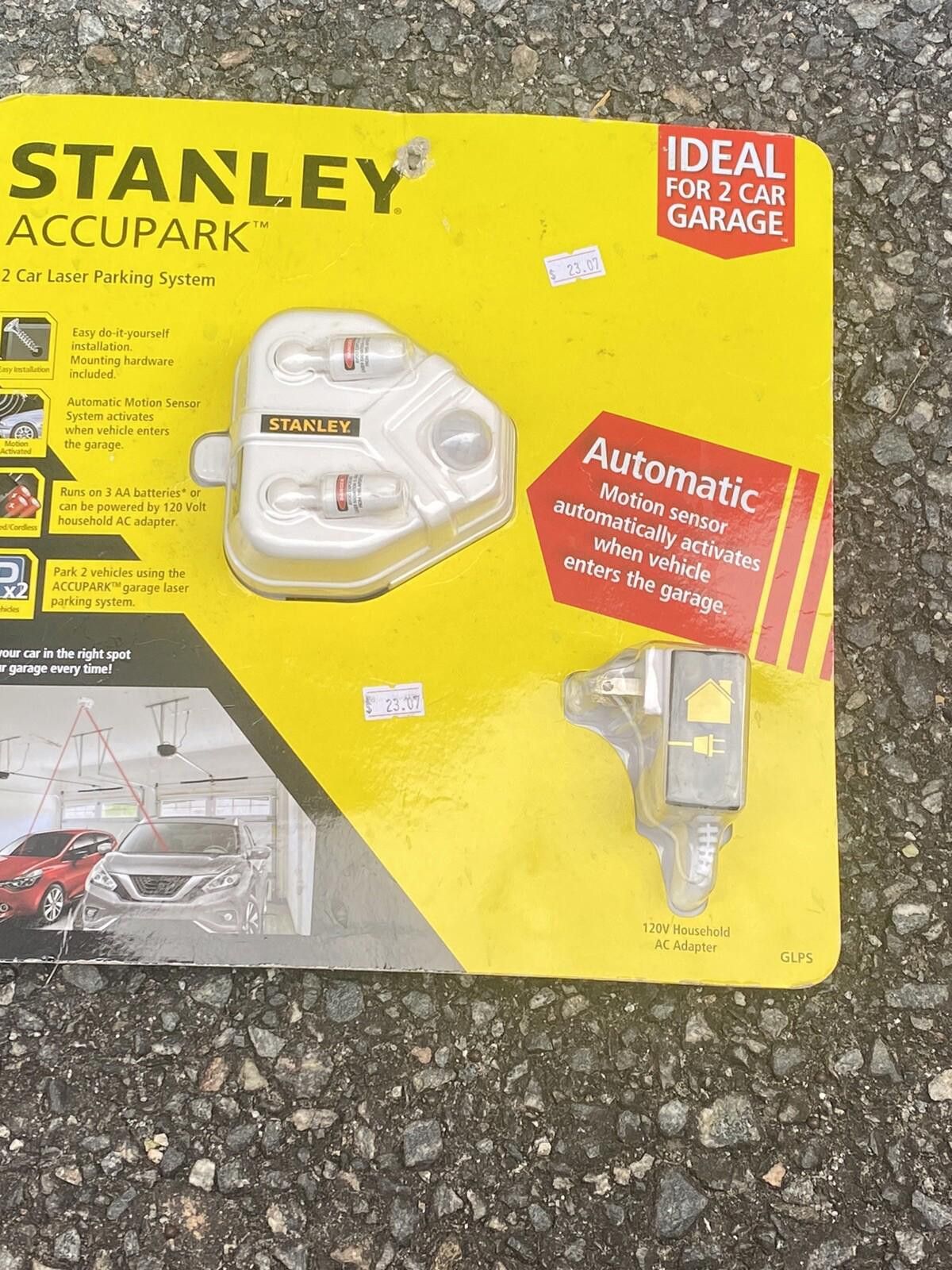 Stanley Blacker NEW Stanley Accupark Garage Parking 2 Car Laser Parking Size ONE SIZE - 3 Thumbnail