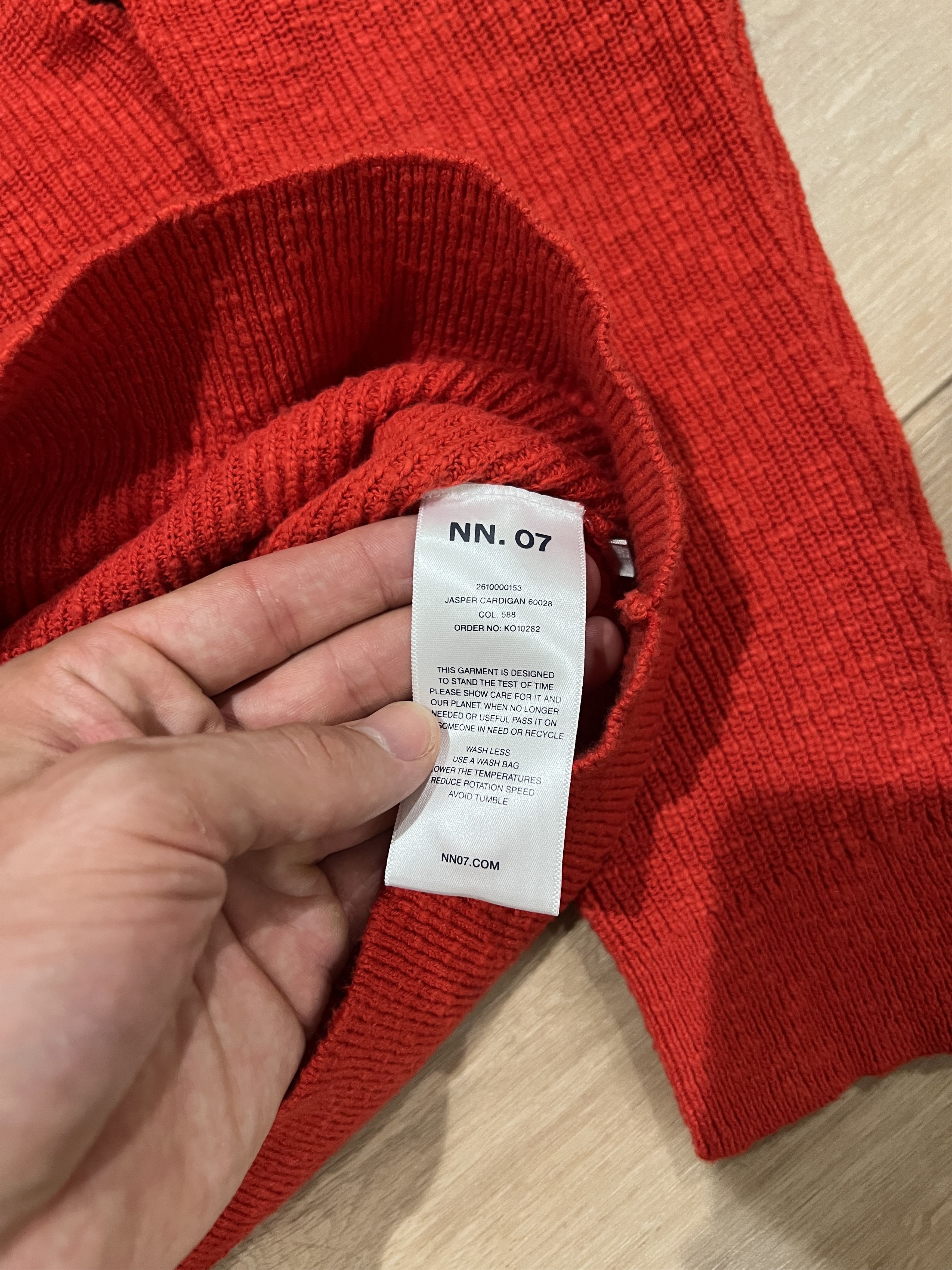 NN07 NN07 Red Jasper Cardigan Sweater - Size Medium Size US M / EU 48-50 / 2 - 5 Thumbnail