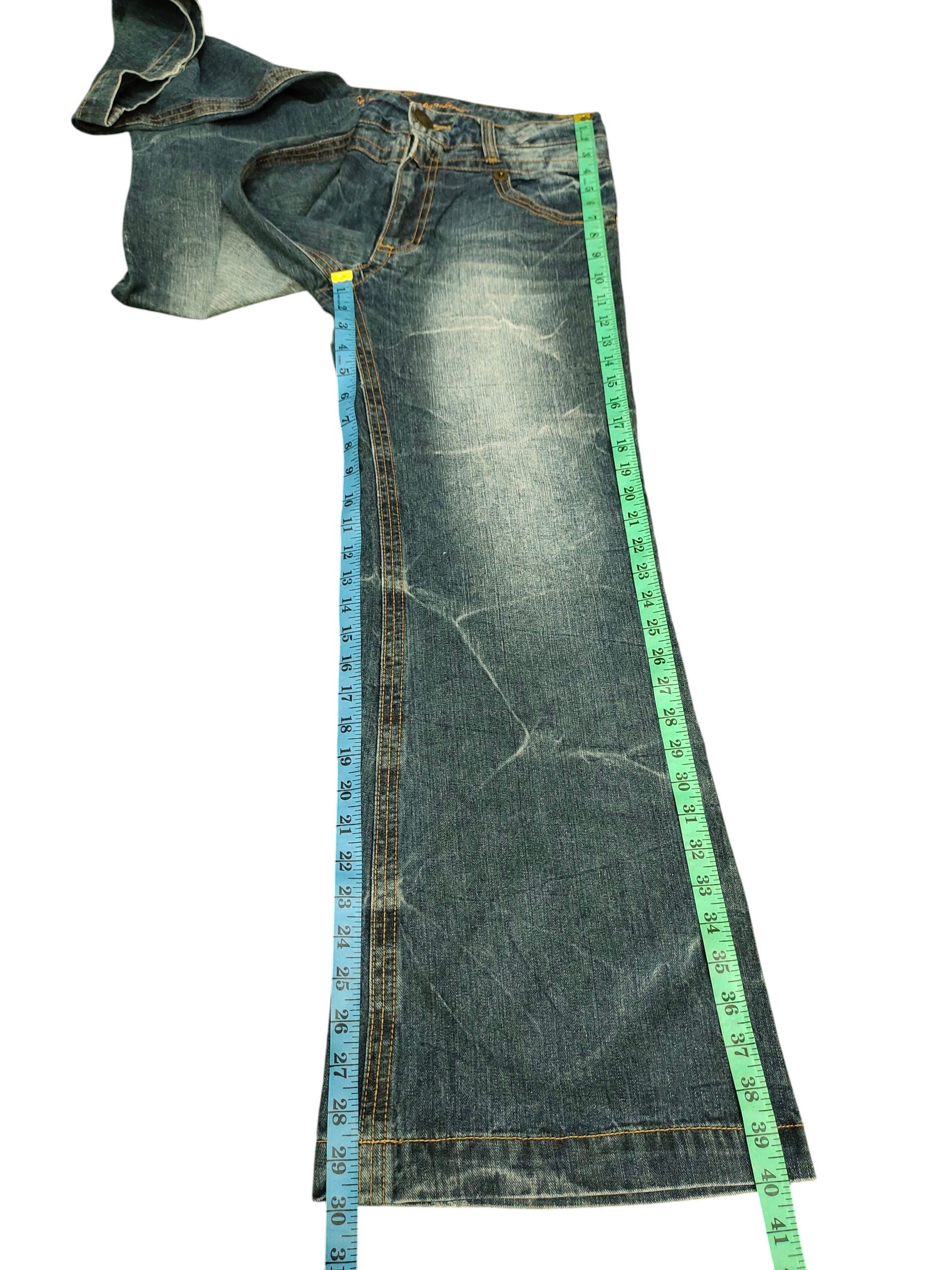 Tornado Mart Japanese Brand The Vintage Clawmark Distress Flare Jeans Size US 32 / EU 48 - 18 Thumbnail