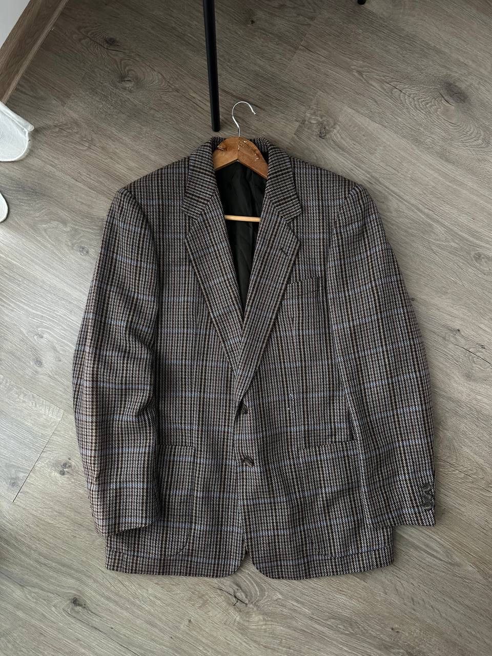 Burberry × Vintage Vintage Burberry Cell Faded Men Blazer Jacket Size 42R - 7 Thumbnail