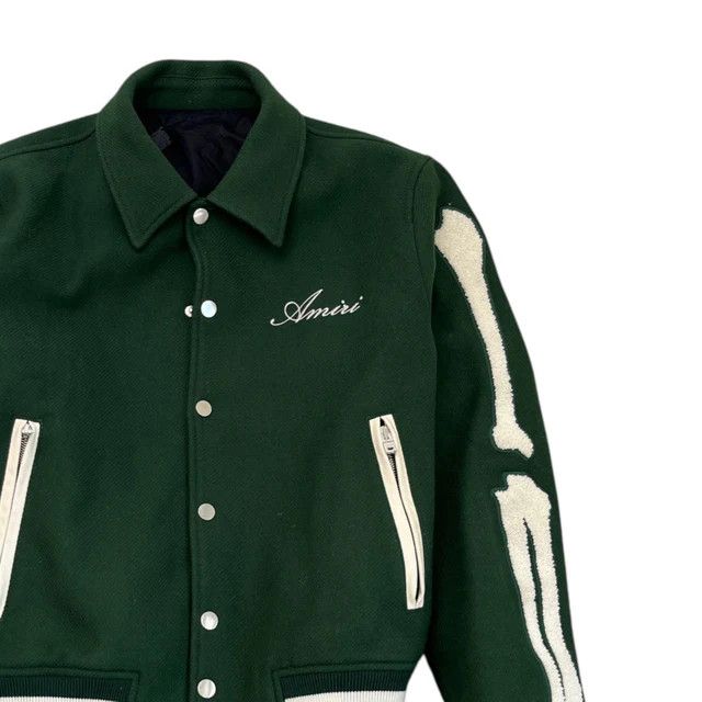 Amiri o1mle0426 Bones Jacket in Forest Green Size US M / EU 48-50 / 2 - 3 Thumbnail