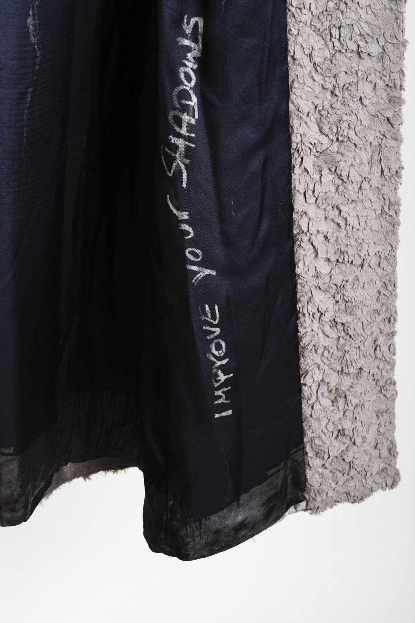 Annette Gortz Annette Gortz Grey Shadows Faux Shearling Coat Size M / US 6-8 / IT 42-44 - 10 Thumbnail