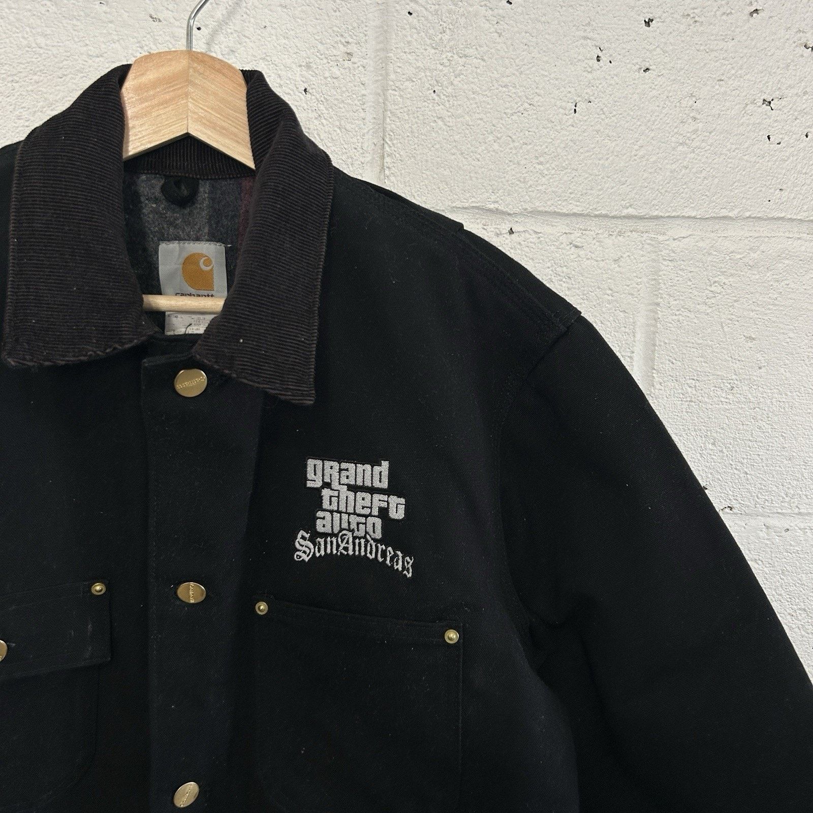 Carhartt Vintage Carhartt X GTA San Andreas Chore Coat “Black” C01 Size US S / EU 44-46 / 1 - 5 Thumbnail
