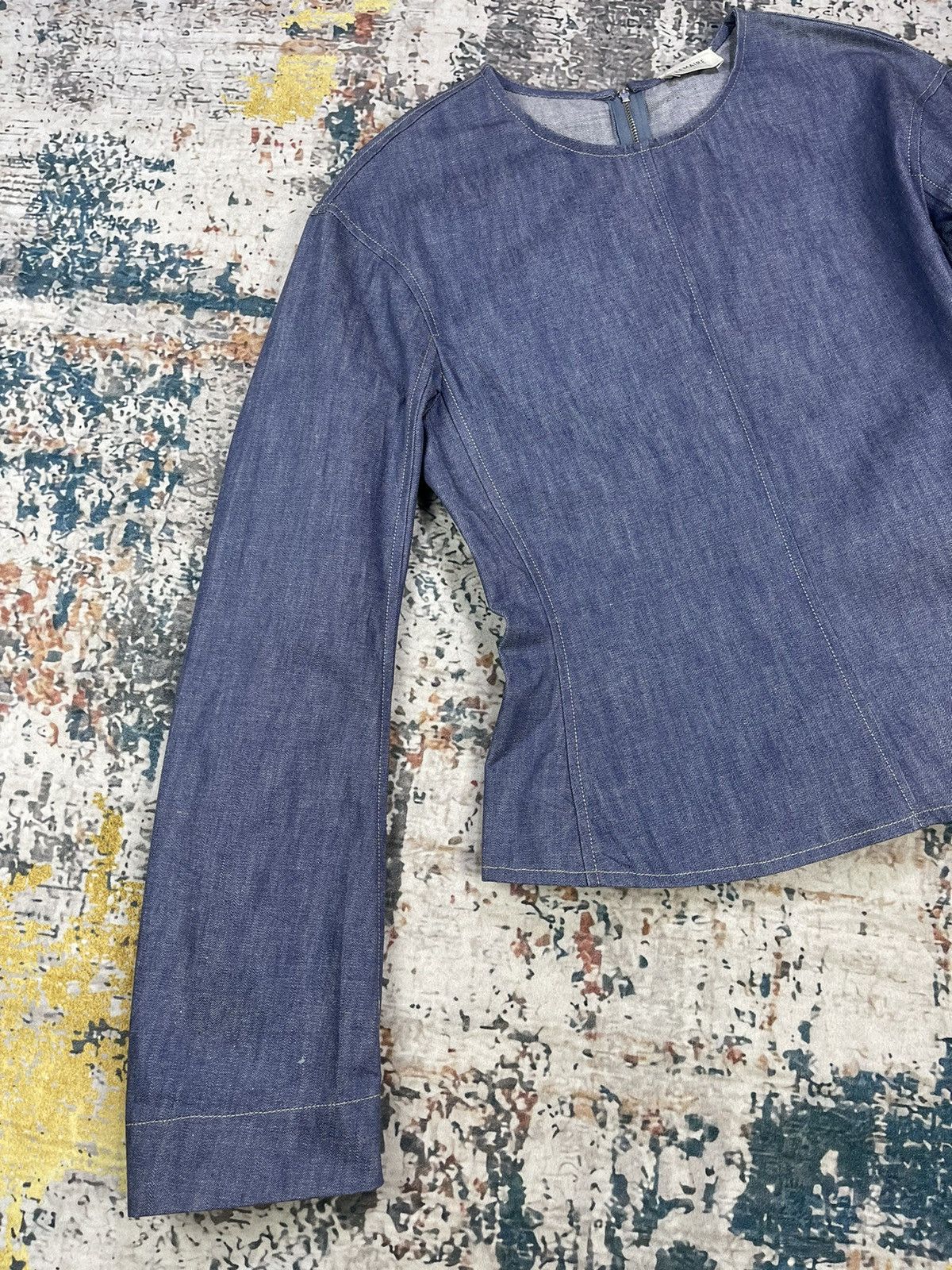 Lemaire Plastron Chambray Denim Jackets