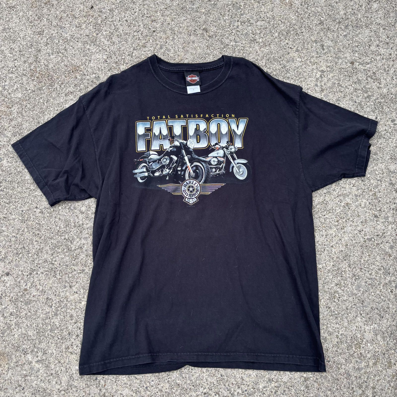 Harley Davidson Vintage Harley-Davidson Fatboy Graphic T-Shirt - size XL Size US XL / EU 56 / 4 - 1 Thumbnail