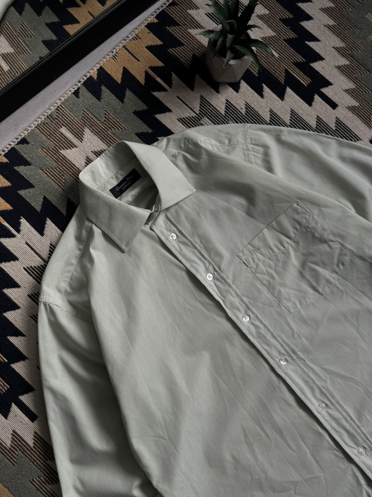 Christian Dior Monsieur Vintage Christian Dior Monsieur Button Up Shirt Size US L / EU 52-54 / 3 - 4 Thumbnail