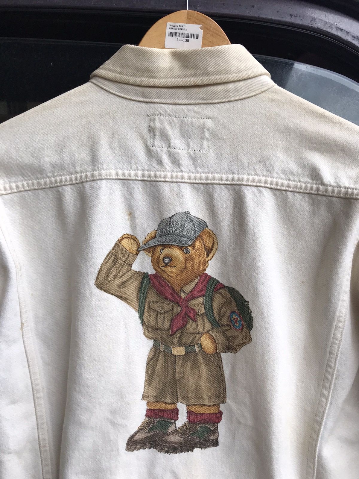 Polo Ralph Lauren Vtg 1992 Polo Ralph Lauren Denim Bear Jacket Size US L / EU 52-54 / 3 - 4 Thumbnail