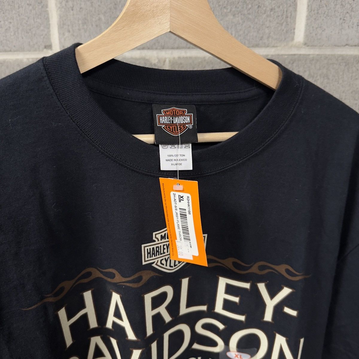 Harley Davidson Harley Davidson Flame Logo Shirt ERD Grunge Chrome Biker WCC Size US XL / EU 56 / 4 - 3 Thumbnail