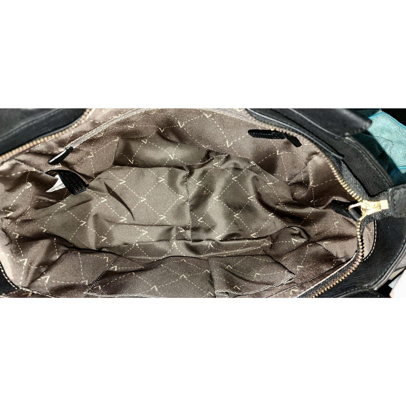 Vince Camuto Vince Camuto black leather & suede satchel handbag Size ONE SIZE - 3 Thumbnail
