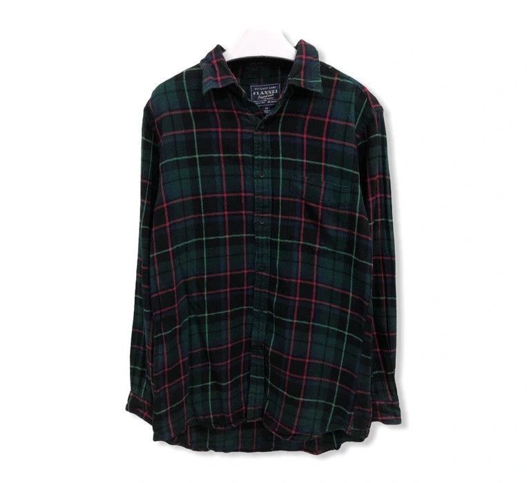 image of Uniqlo Plaid Tartan Flannel Shirt, Men's (Size Medium)