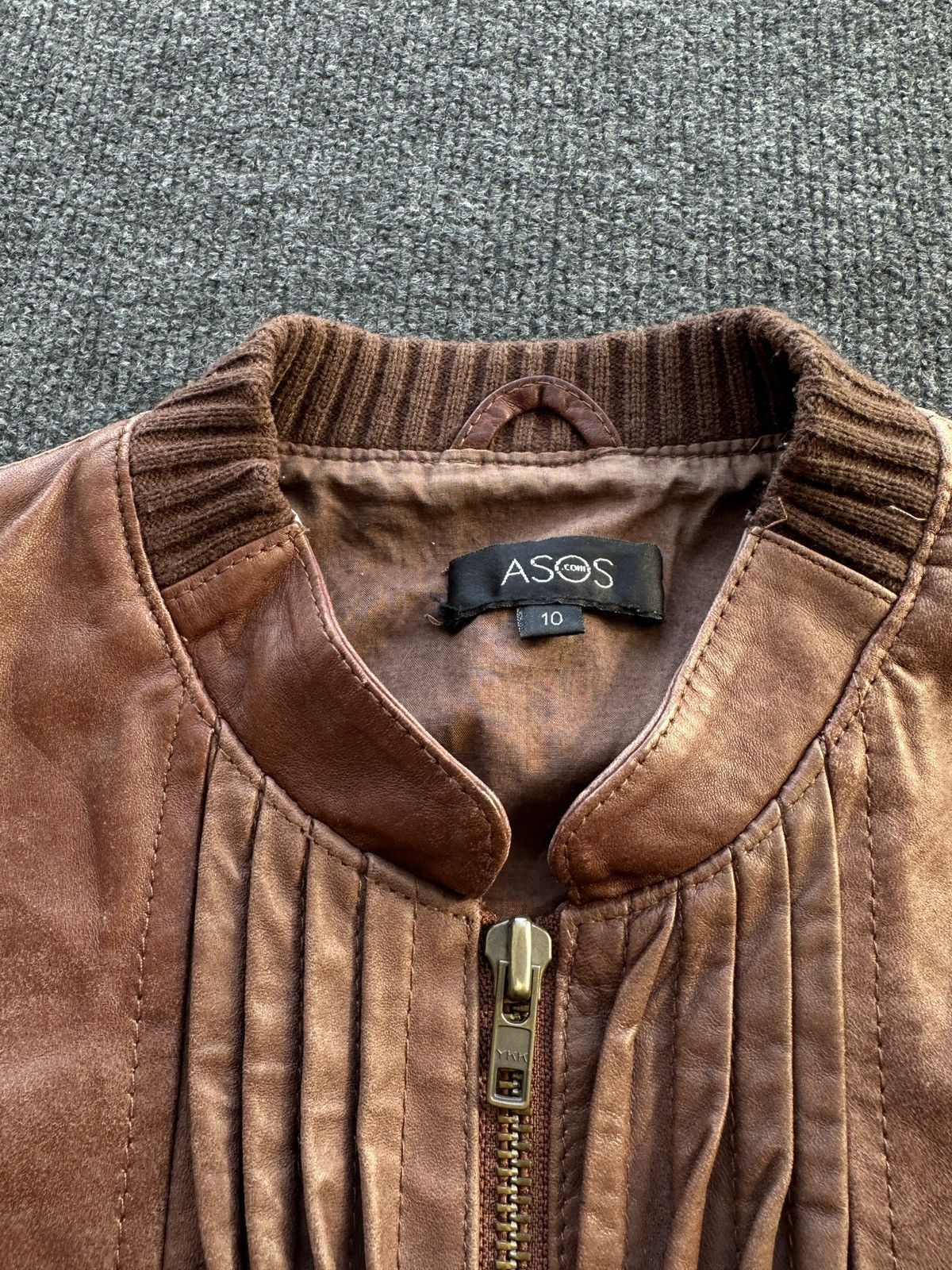 Leather 🚨 LEATHER WOMEN OPIUM LUXURY JACKET ZIP AVANT GARDE POCKET Size M / US 6-8 / IT 42-44 - 7 Thumbnail