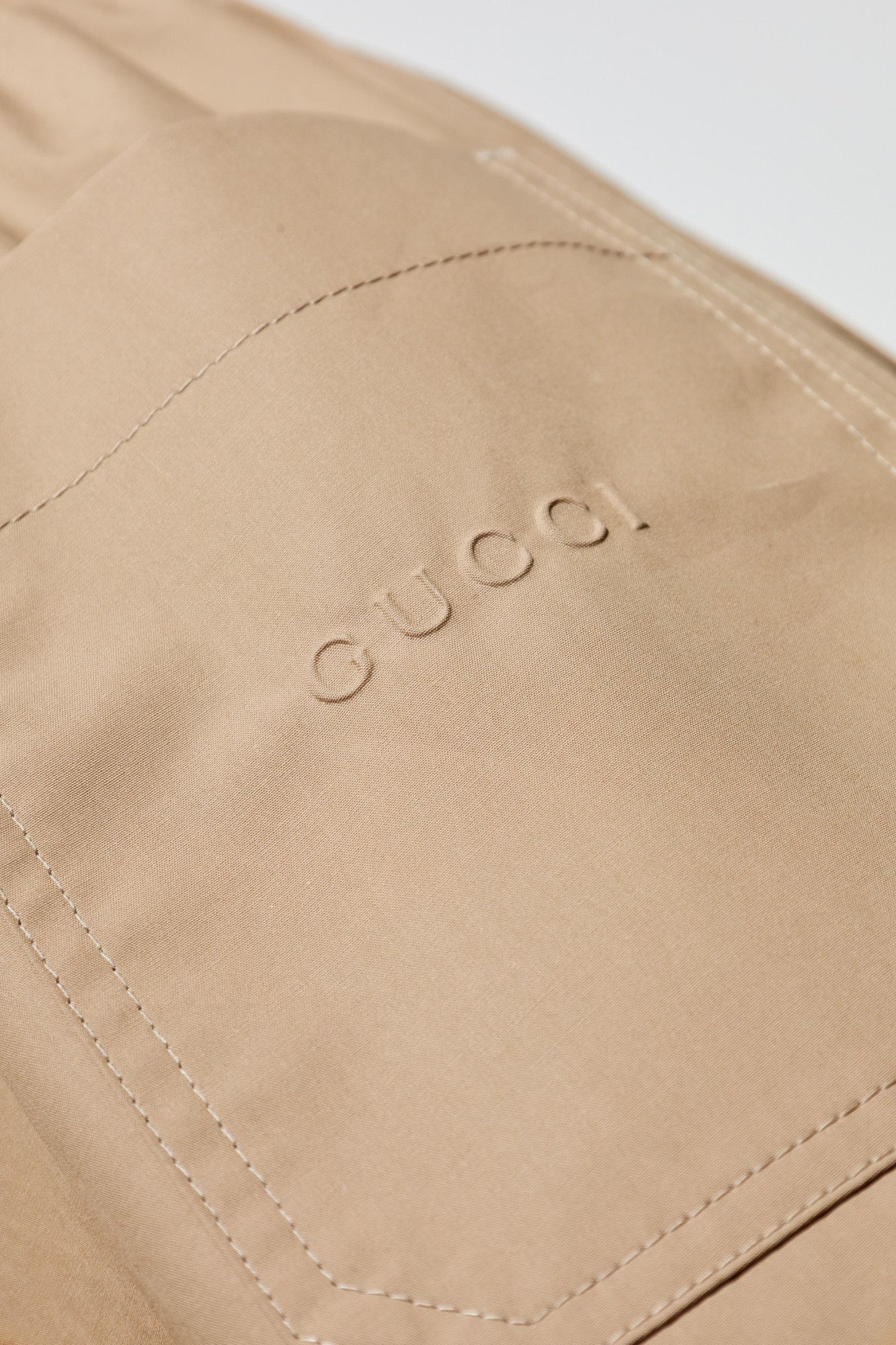 Gucci o1la5ras0426 Cotton Poplin Shorts in Beige Size US 34 / EU 50 - 4 Thumbnail