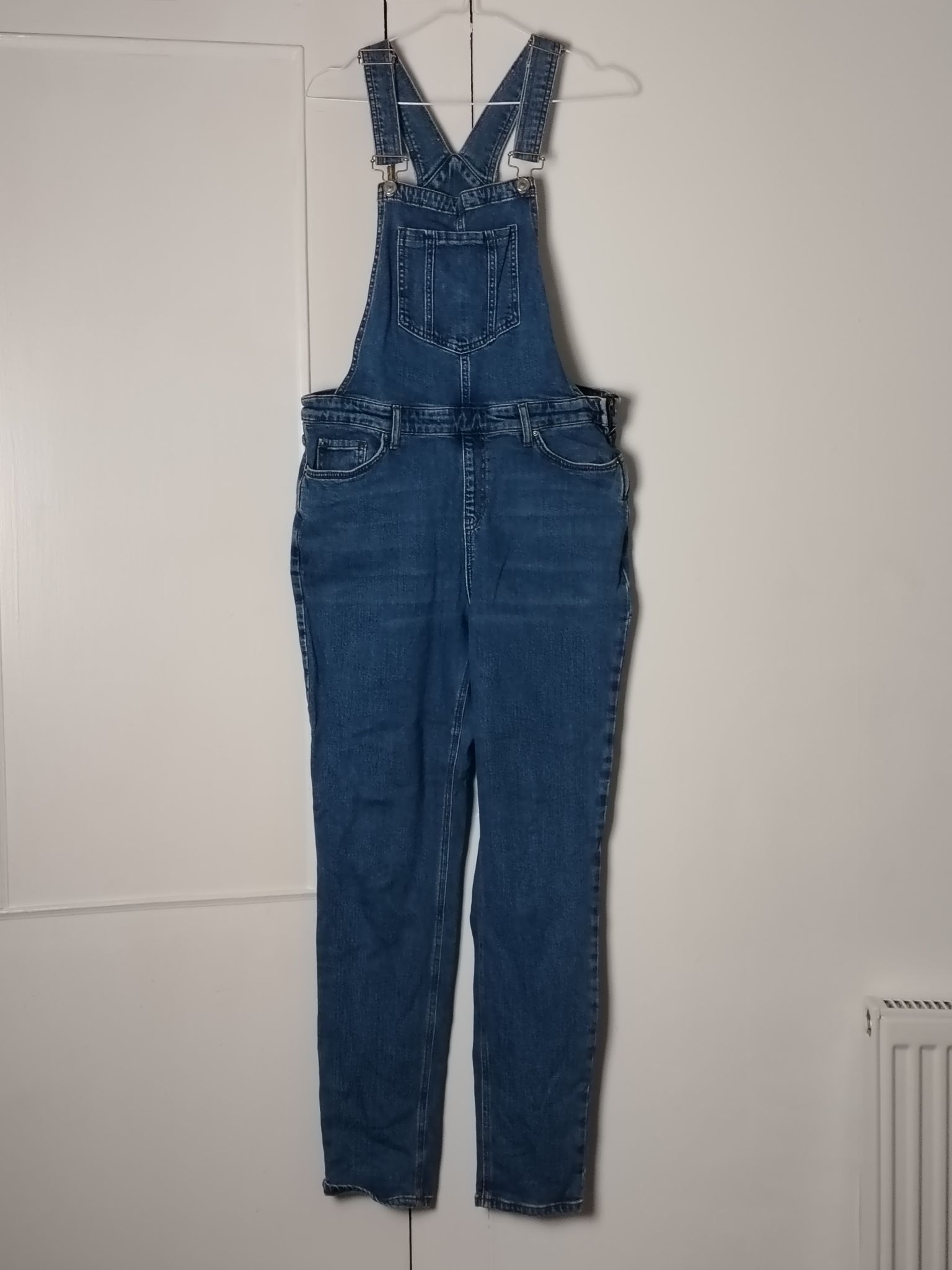 New Look Pre-Loved Denim Dungarees Womens UK 12 Blue High Bib Leg Size XL / US 12-14 / IT 48-50 - 1 Thumbnail