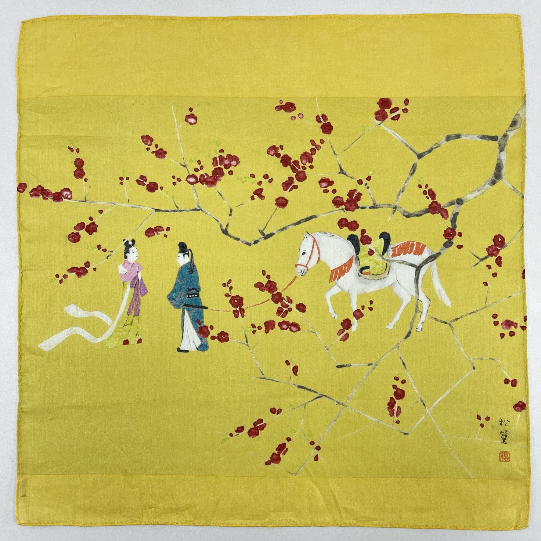 Japanese Brand Vintage Japanese Handkerchief Art- 5042 Size ONE SIZE - 1 Thumbnail